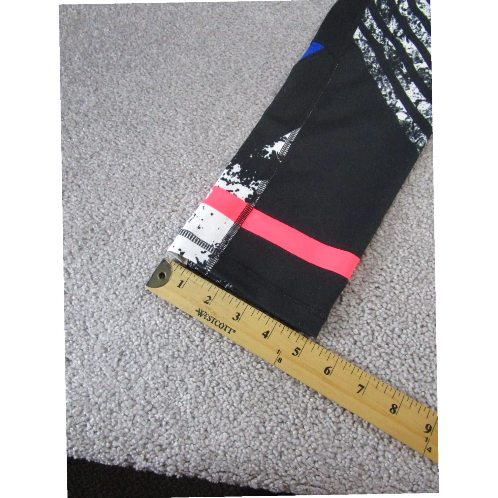Under Armour Under Armour Womens Small Heatgear Leggings Black Blue Compression Crop Athleisure Leggings Size 28" / US 6 / IT 42 - 5 Thumbnail