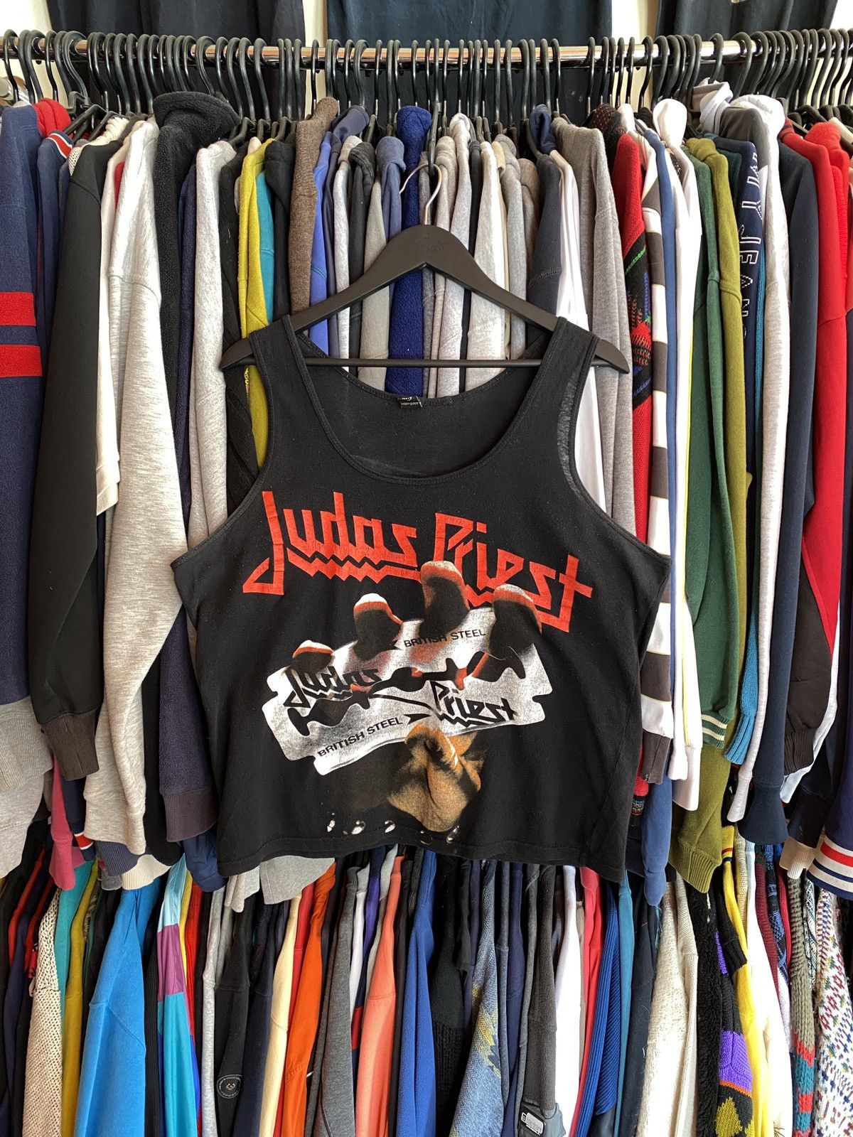 Band Tees VINTAGE JUDAS PRIEST BRITISH STEEL BOXY TANK TOP Size US M / EU 48-50 / 2 - 1 Thumbnail