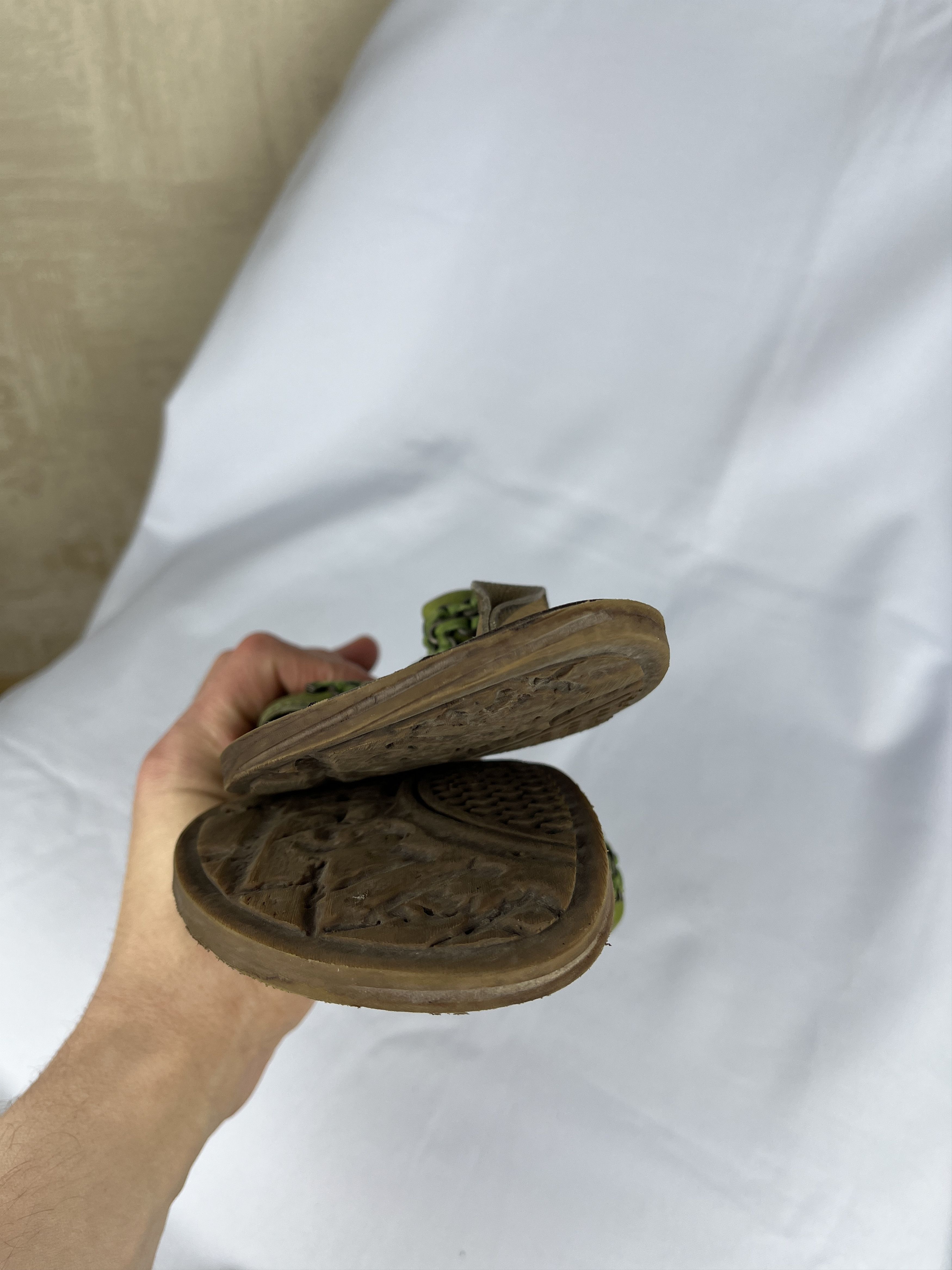 A.S.98 Airstep AS 98 Flip Flops Sandals Summer Leather Shoes Size US 8 / IT 38 - 13 Thumbnail