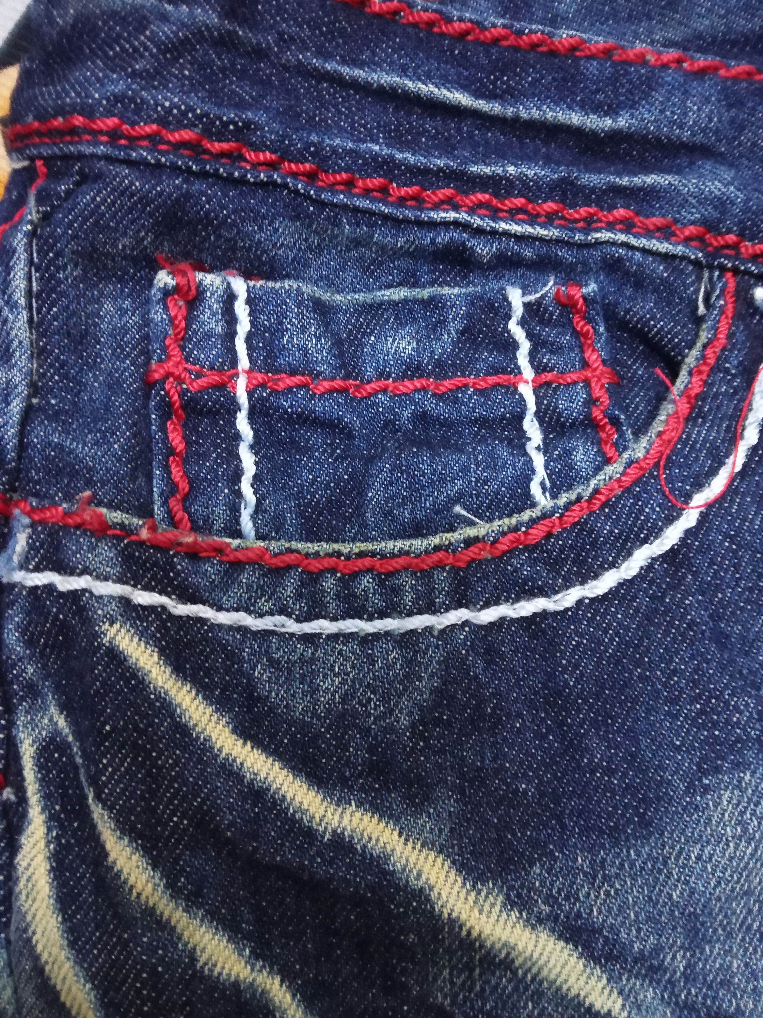 Japanese Brand Agate Label Ride The Lightning Rare Design Jeans Size US 34 / EU 50 - 9 Thumbnail
