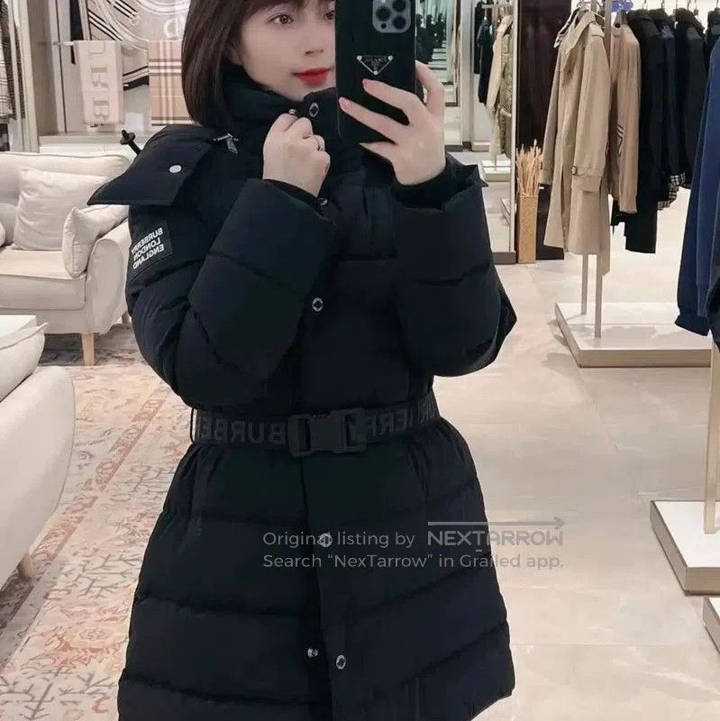 Burberry Burberry Women's Black Long Puffer Jacket. Size L / US 10 / IT 46 - 4 Thumbnail
