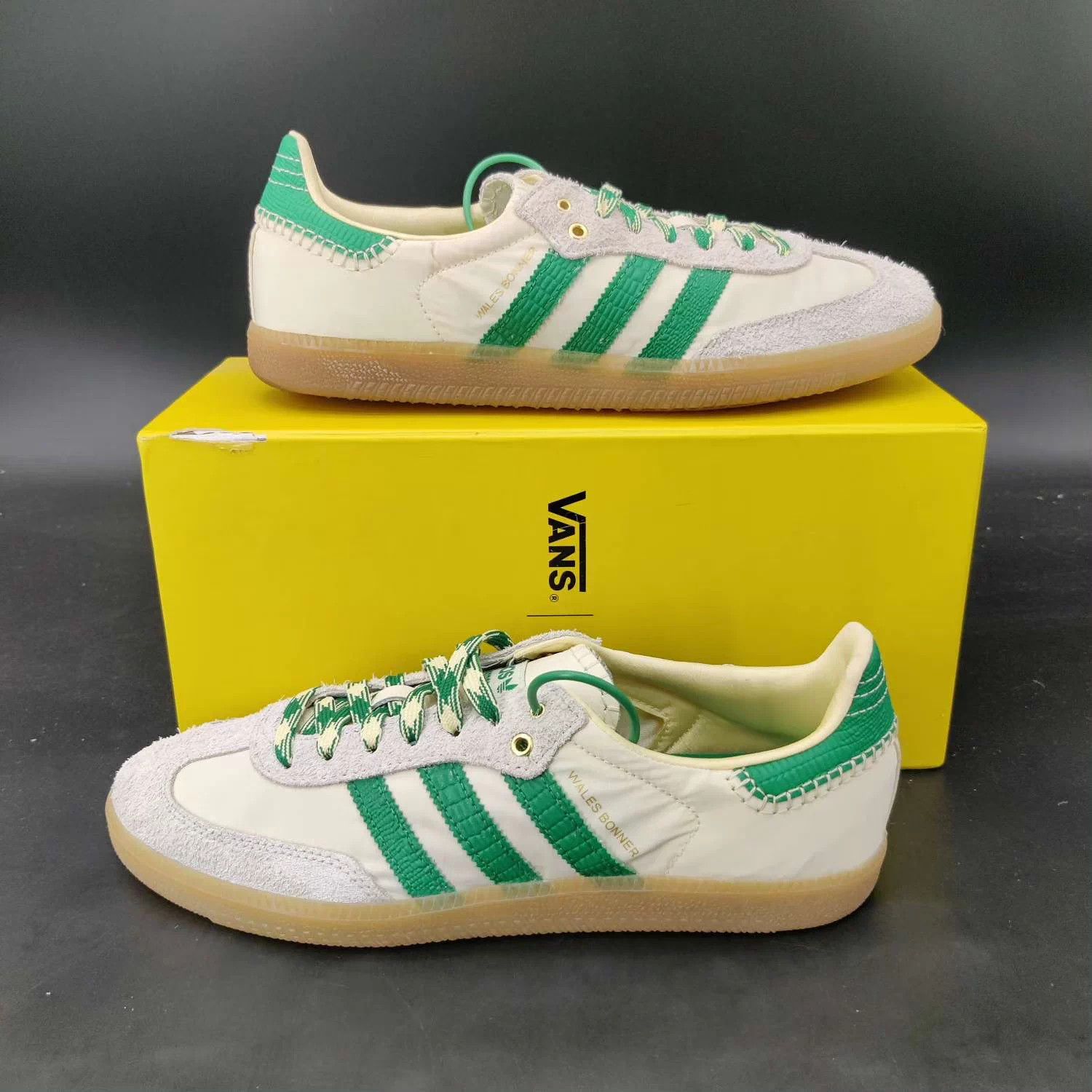Adidas Wales Bonner x Samba Off-White Green 42.5 Size US 9.5 / EU 42-43 - 3 Thumbnail