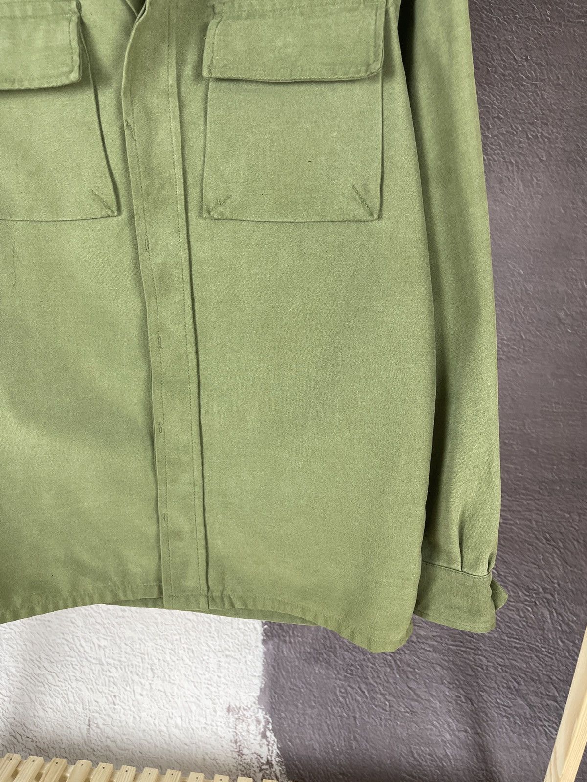Vintage European army Vintage Real 80s-90s Military Shirt Jacket Size US M / EU 48-50 / 2 - 6 Thumbnail