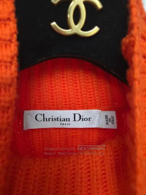 Dior Dior Orange Wool Long Sleeve Sweater for Women . Size S / US 4 / IT 40 - 4 Thumbnail