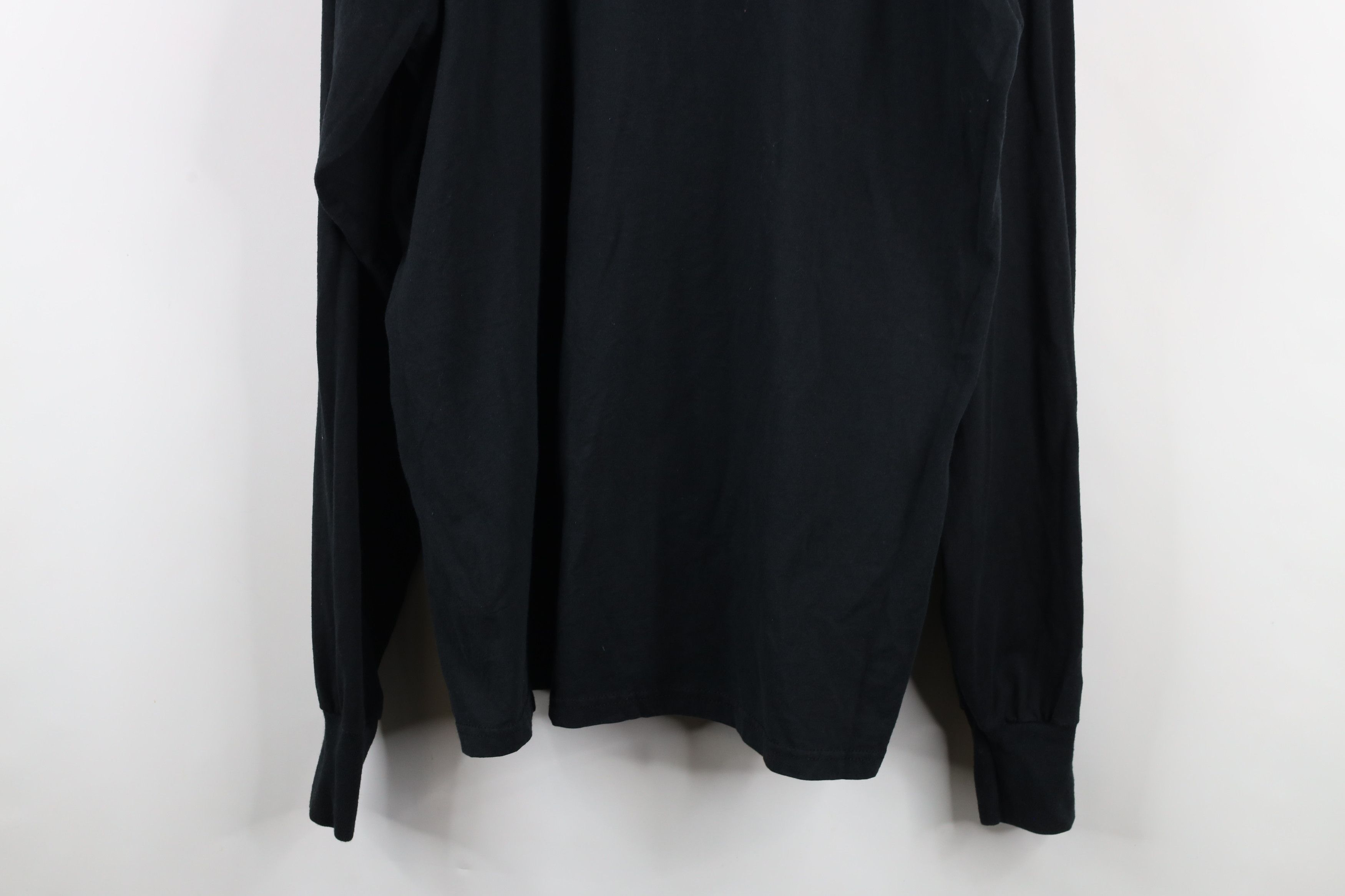 Vintage Vintage 90s Streetwear Faded Blank Long Sleeve T-Shirt Black Size US XXL / EU 58 / 5 - 9 Thumbnail