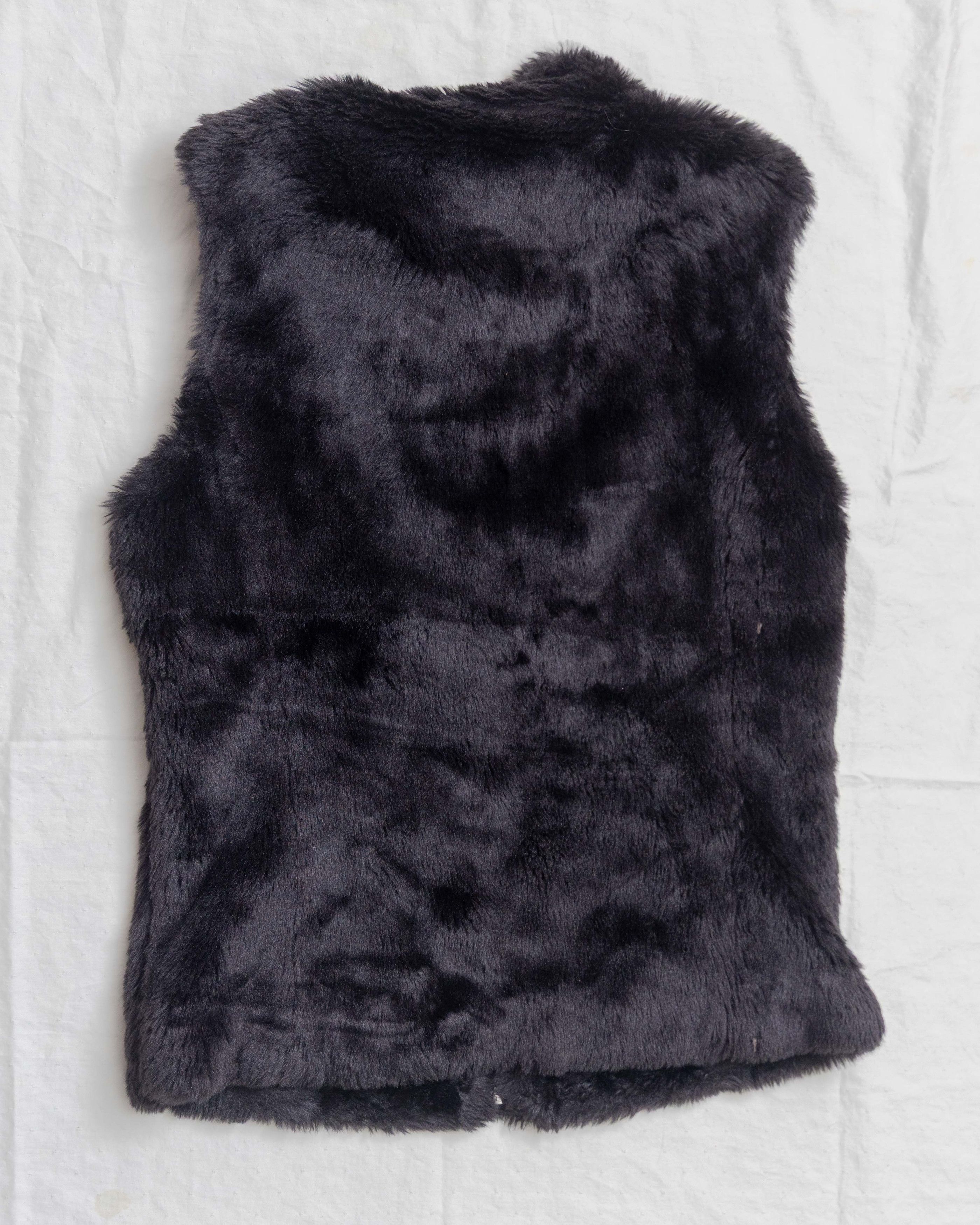 Japanese Brand × Vintage Faux Fur Zip Up Vest Size S / US 4 / IT 40 - 3 Thumbnail