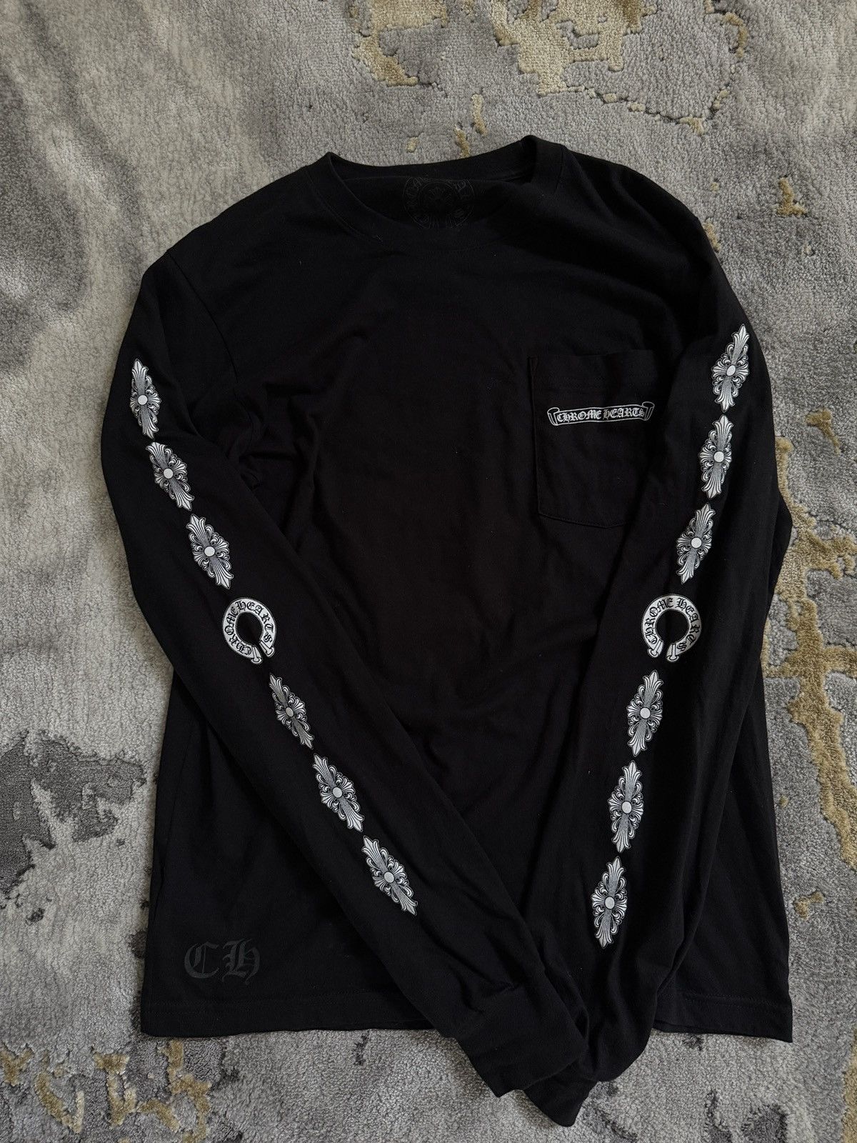 Chrome Hearts Chrome Hearts Floral Cross Long Sleeve T Shirt Size US M / EU 48-50 / 2 - 6 Thumbnail