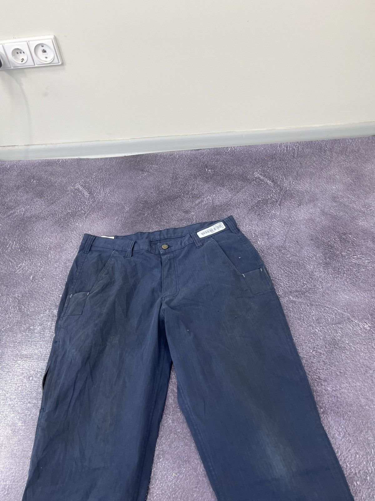 Carhartt Vintage Carhartt Y2K Navy Work Relaxed Pants Size US 34 / EU 50 - 12 Thumbnail