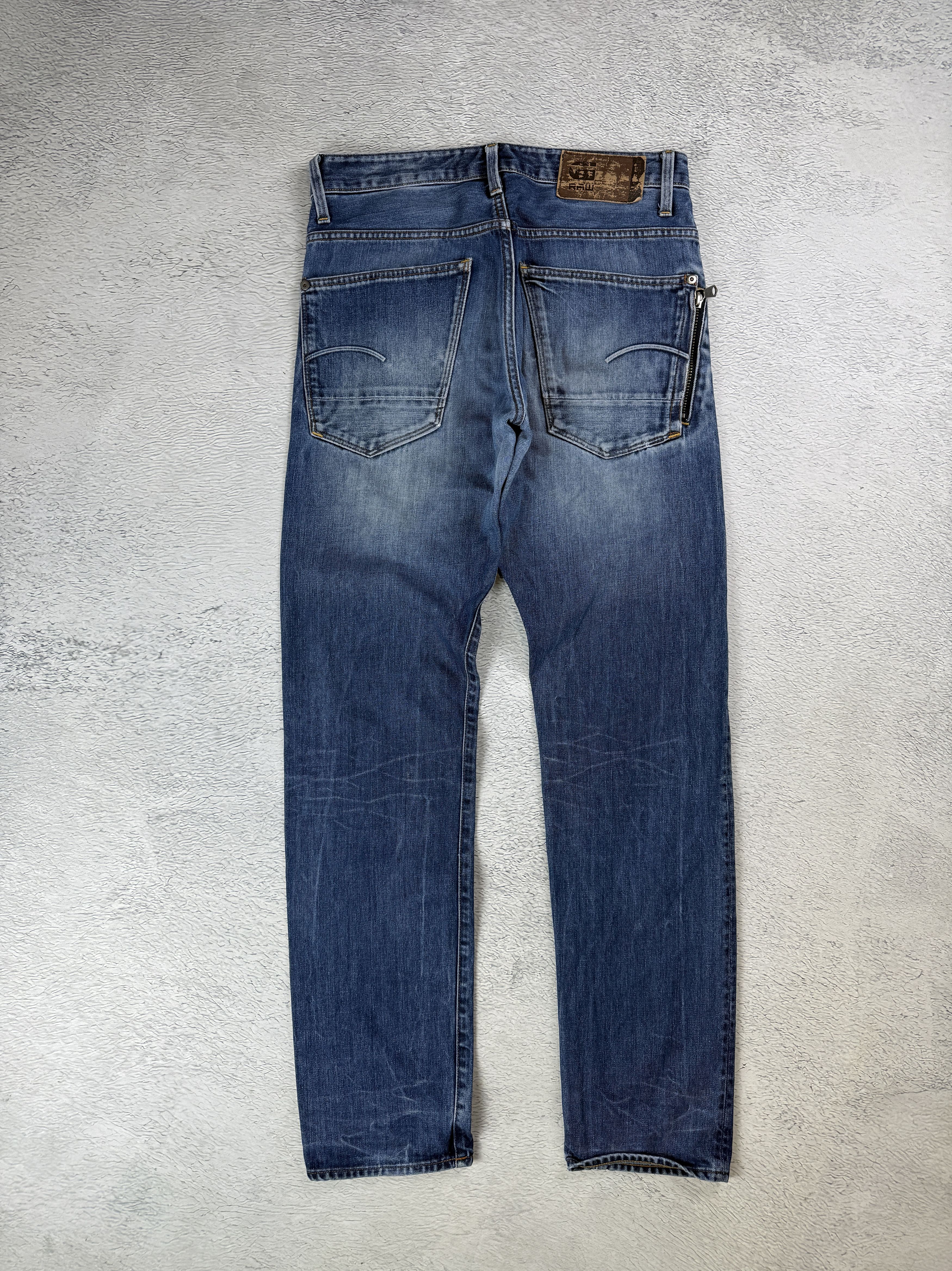 G-Star G-Star Raw Denim Jeans Stean Tapered Blue Distressed Denim Size US 32 / EU 48 - 5 Thumbnail