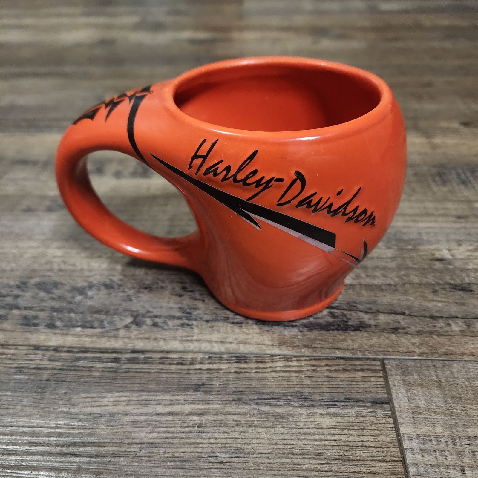 Harley Davidson Harley Davidson orange coffee mug unique shape Pre-owned D Size ONE SIZE - 3 Thumbnail