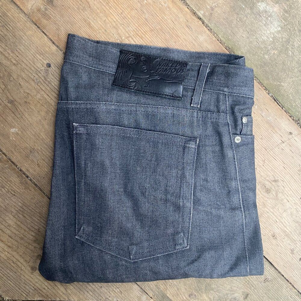 Naked & Famous × Vintage Naked & Famous Japanese Selvedge Jeans Size 38 Gray Size US 38 / EU 54 - 2 Thumbnail