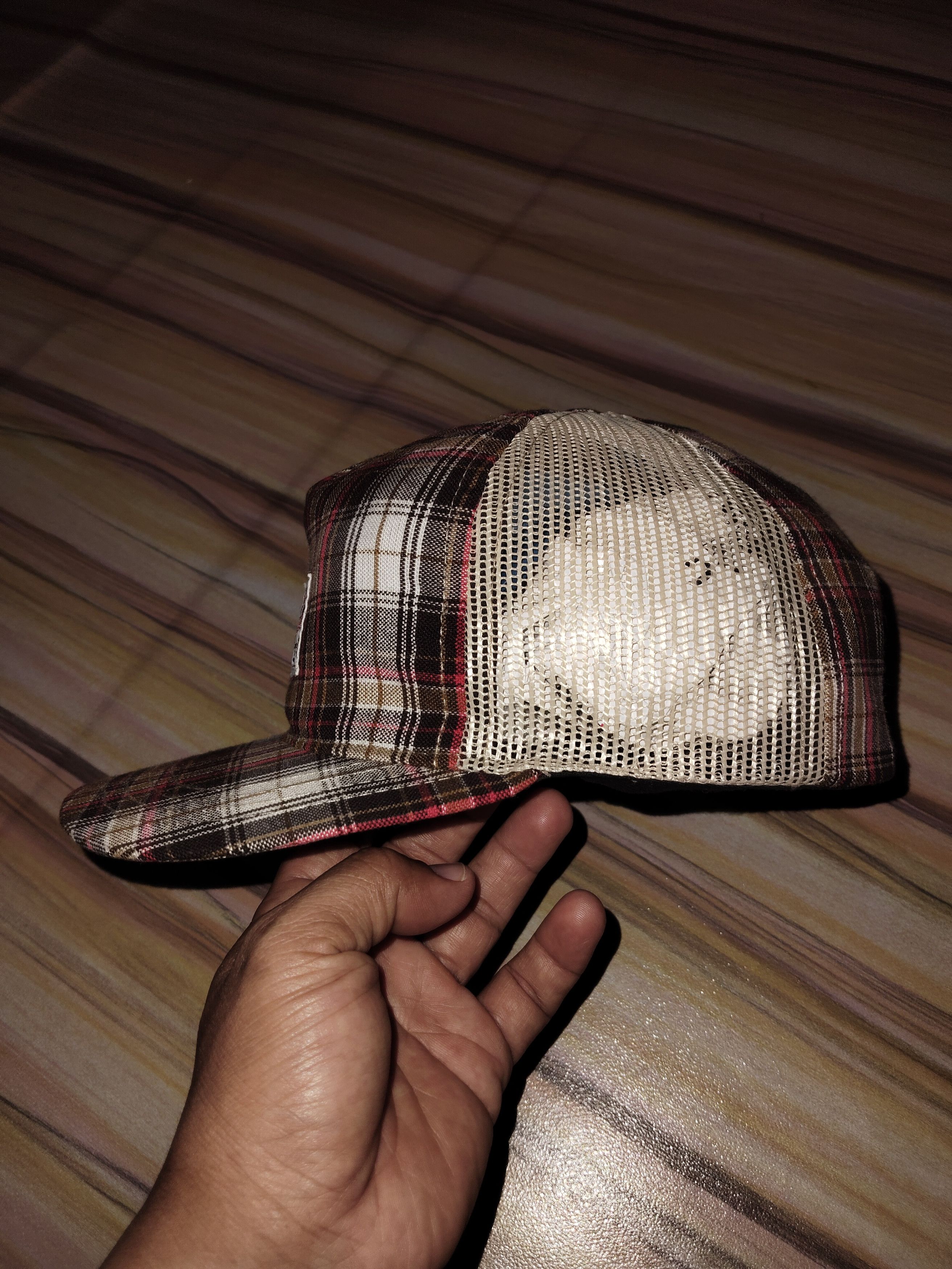 Xlarge X-LARGE Checker board Half Trucker Size ONE SIZE - 3 Thumbnail