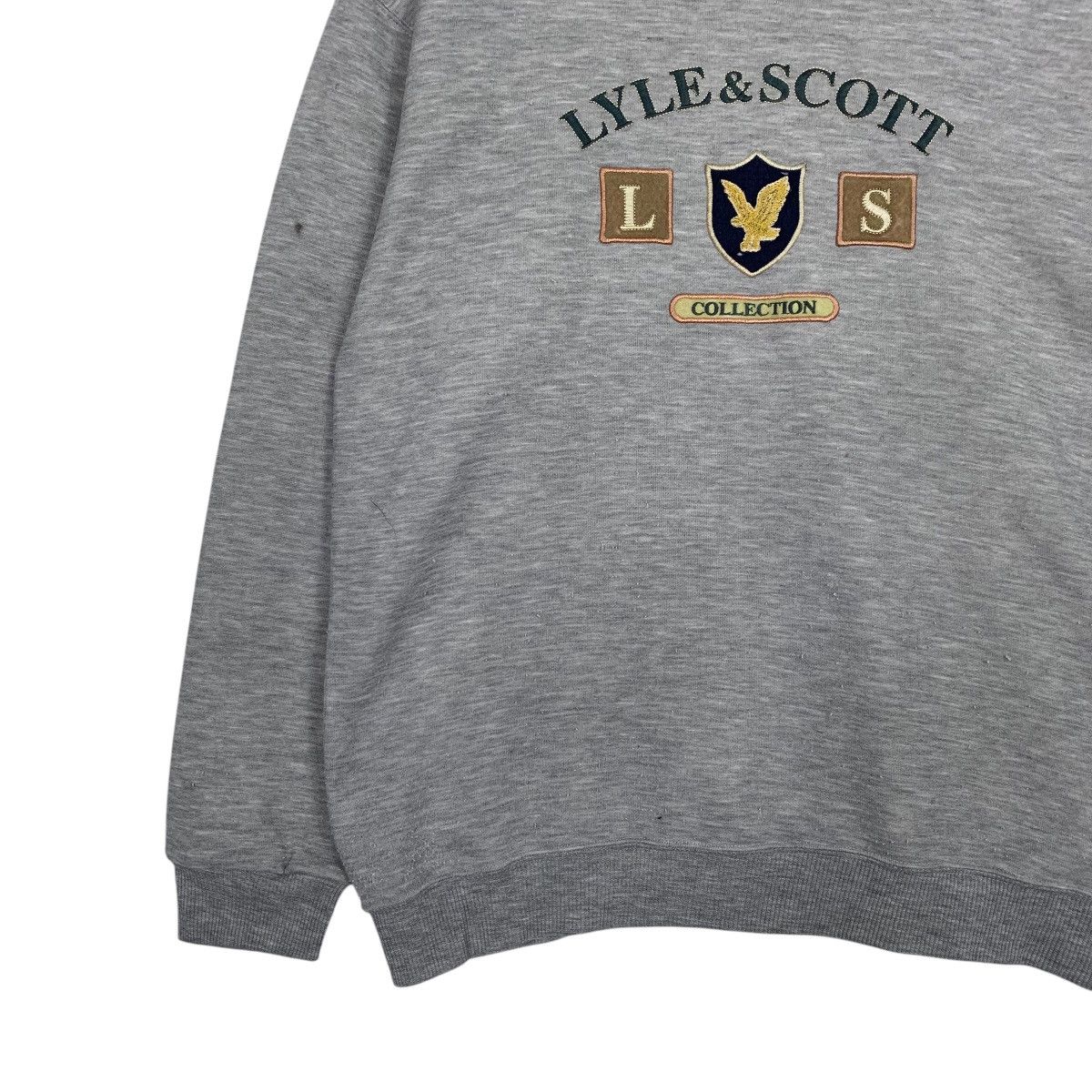Japanese Brand Lyle & Scott Big logo Crewneck Sweatshirt Size US M / EU 48-50 / 2 - 3 Thumbnail