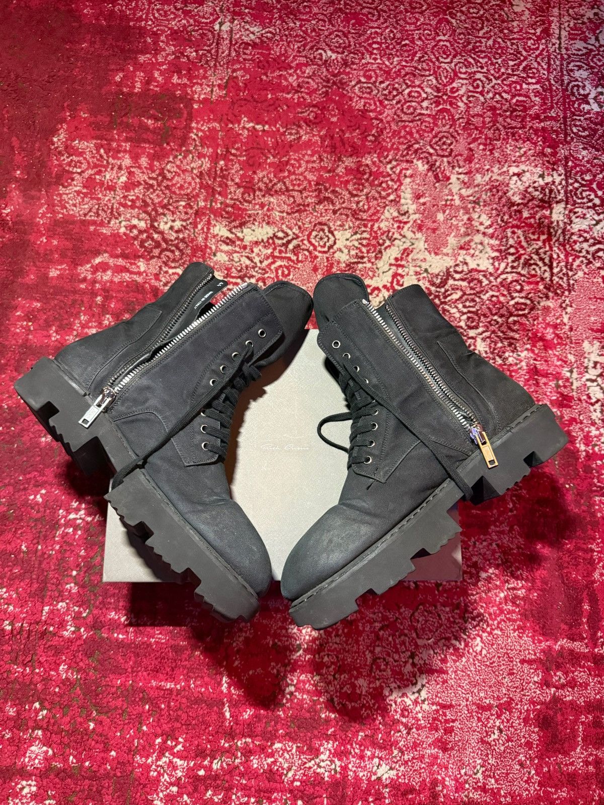 Rick Owens Drkshdw Rick owens canvas megatooths Size US 11 / EU 44 - 1 Thumbnail
