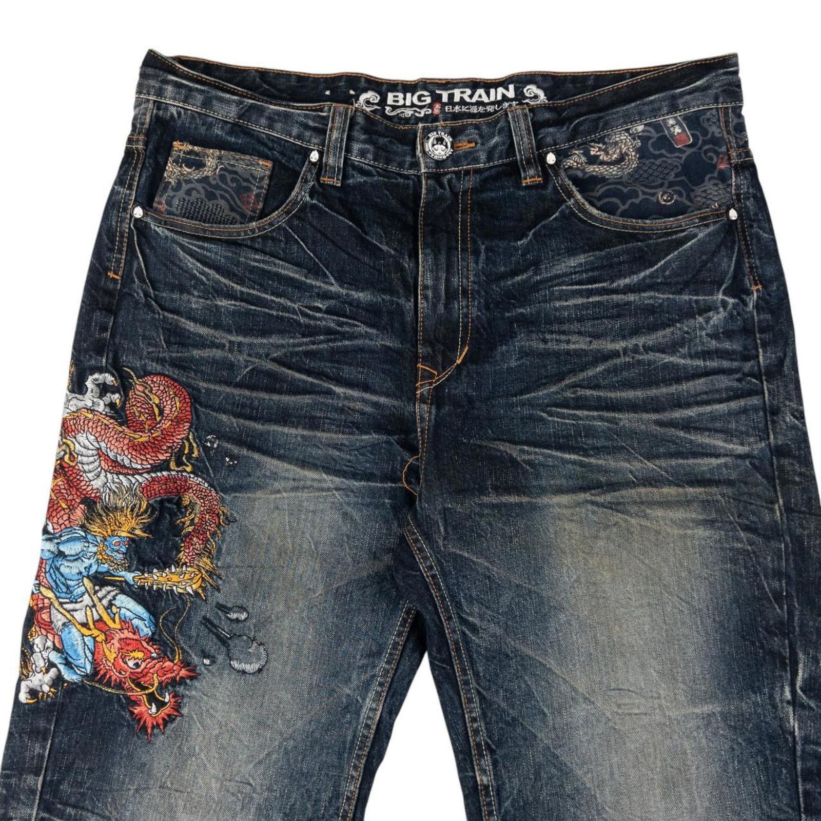 Other Vintage Big Train Patchwork Japanese Denim Jeans Size W38 Size US 38 / EU 54 - 1 Thumbnail