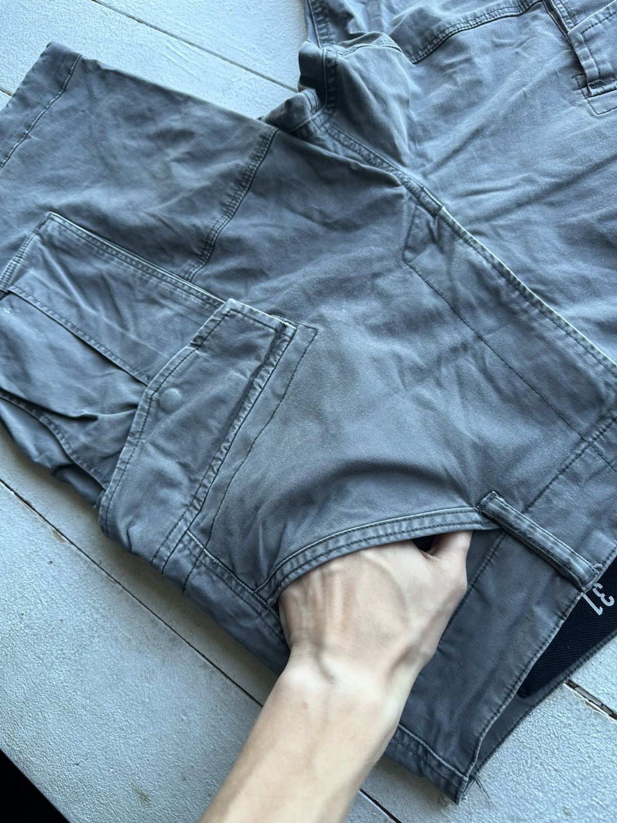 G-Star 🚨PUNK G STAR OPIUM 96 GRAY SHORTS MEN CARGO Y2k BIKER Size US 31 - 5 Thumbnail