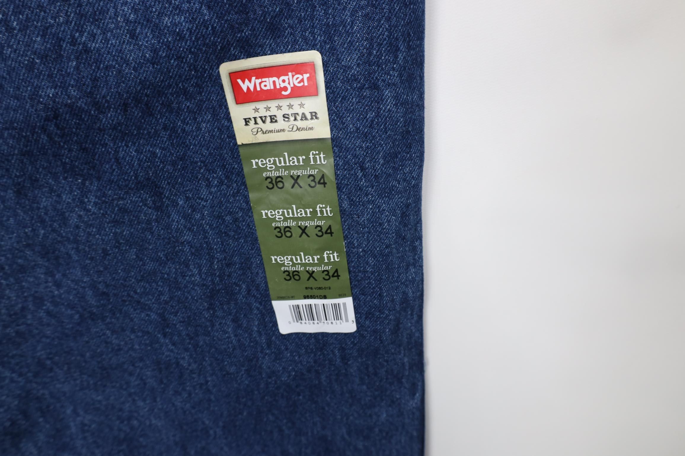 Wrangler Deadstock Vintage Y2K Wrangler Fit Straight Leg Denim Jeans Size US 36 / EU 52 - 12 Thumbnail