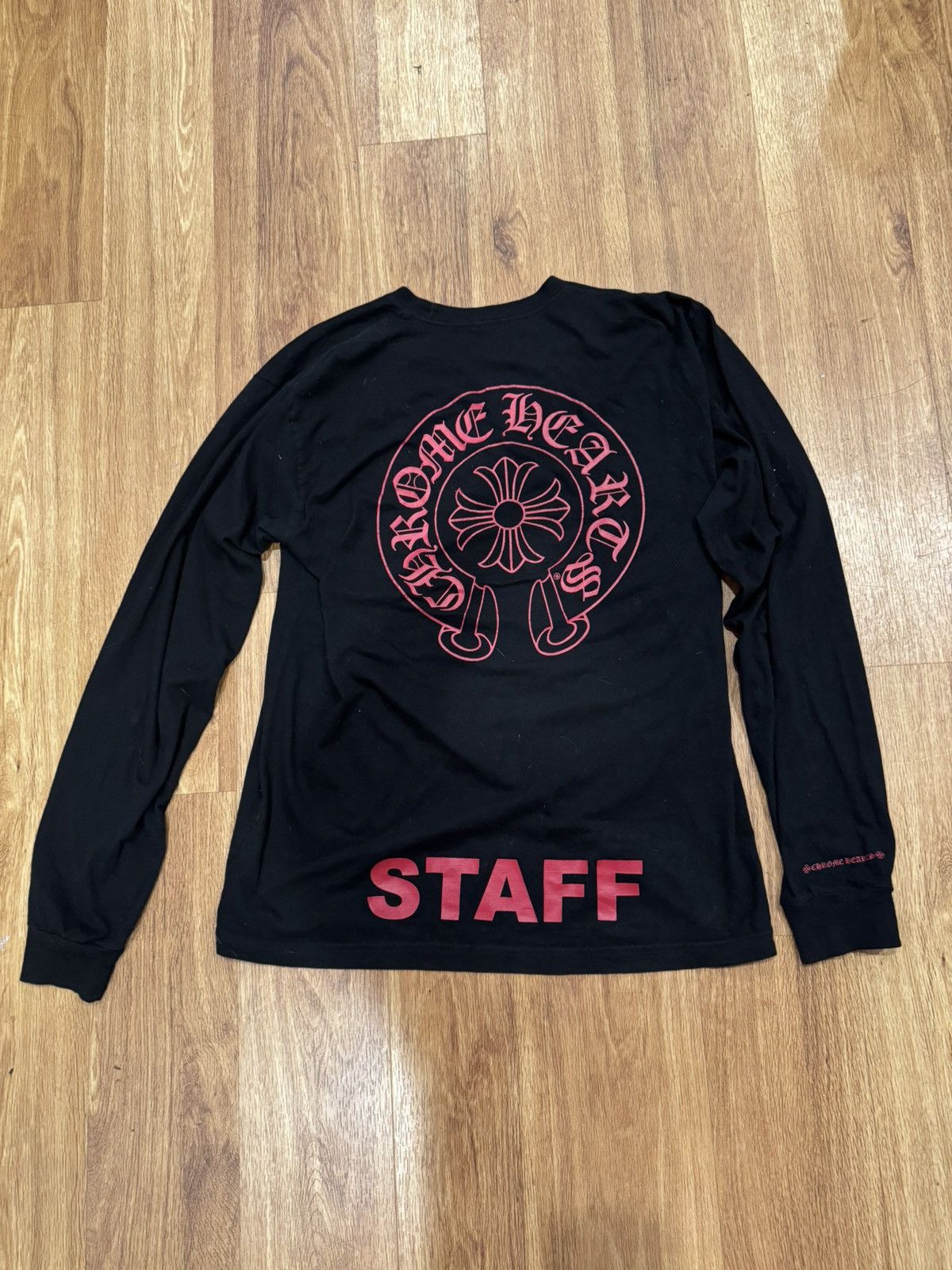Chrome Hearts Chrome Hearts Staff Tee Red Size US XL / EU 56 / 4 - 2 Thumbnail