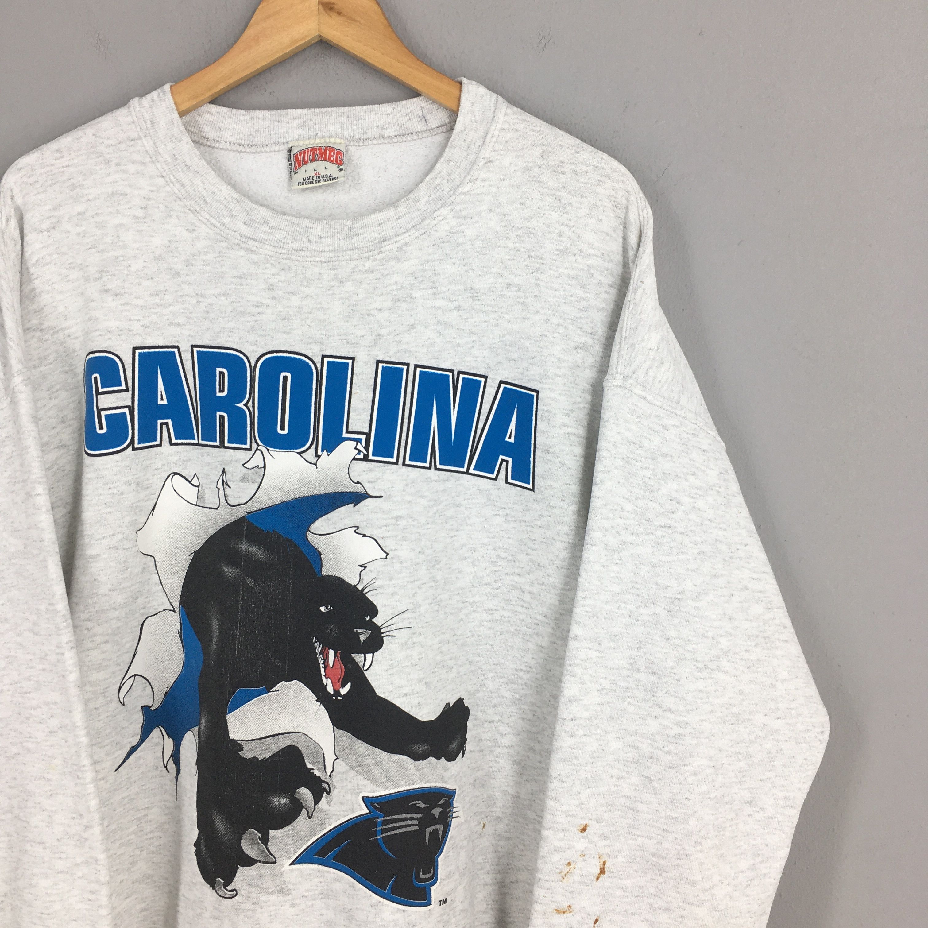 NFL Vintage Carolina Panthers NFL Football Sweatshirt XLarge Size US XL / EU 56 / 4 - 2 Thumbnail