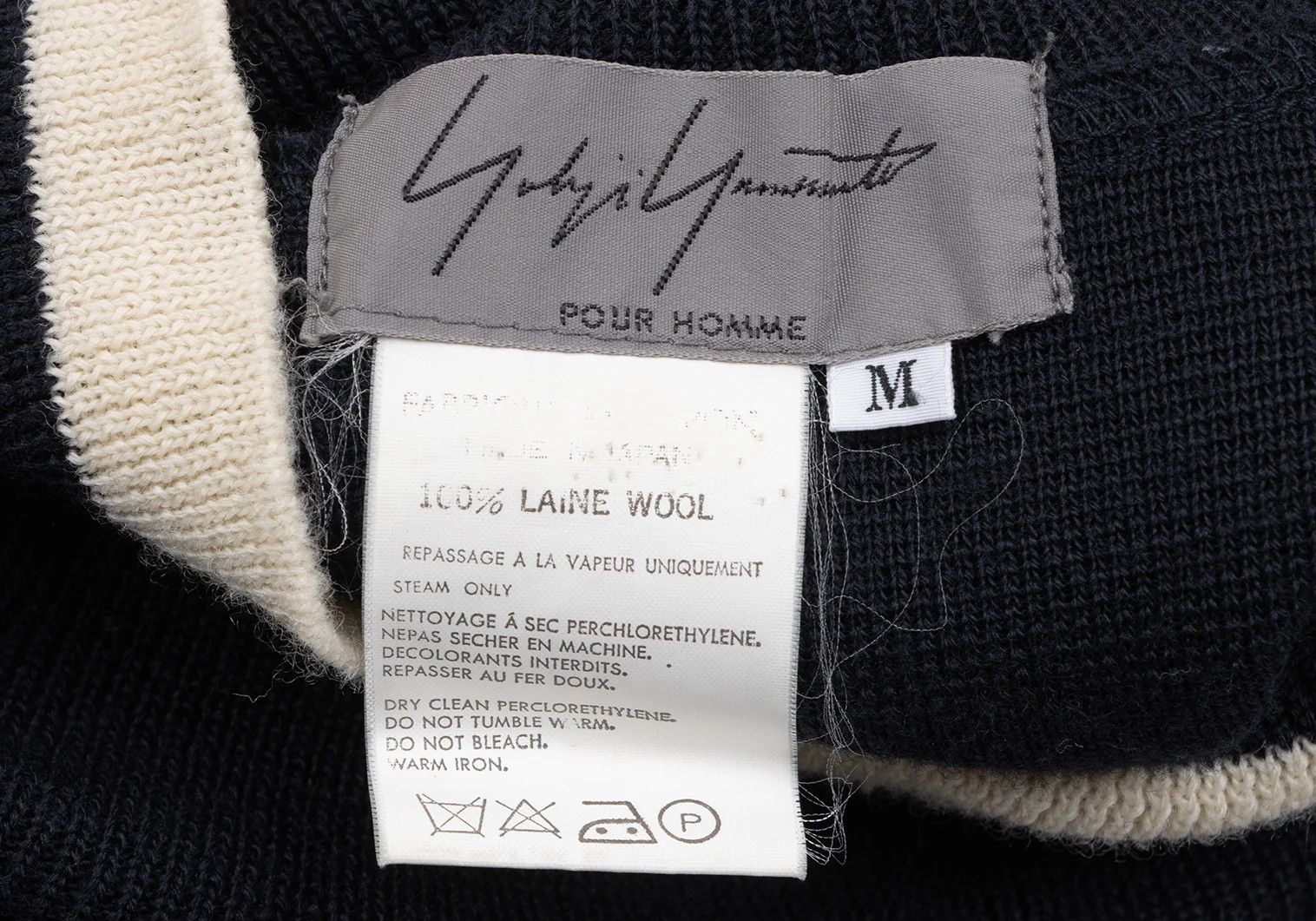 Yohji Yamamoto Yohji Yamamoto Bi-Color Line High Neck Knit Size US M / EU 48-50 / 2 - 18 Thumbnail