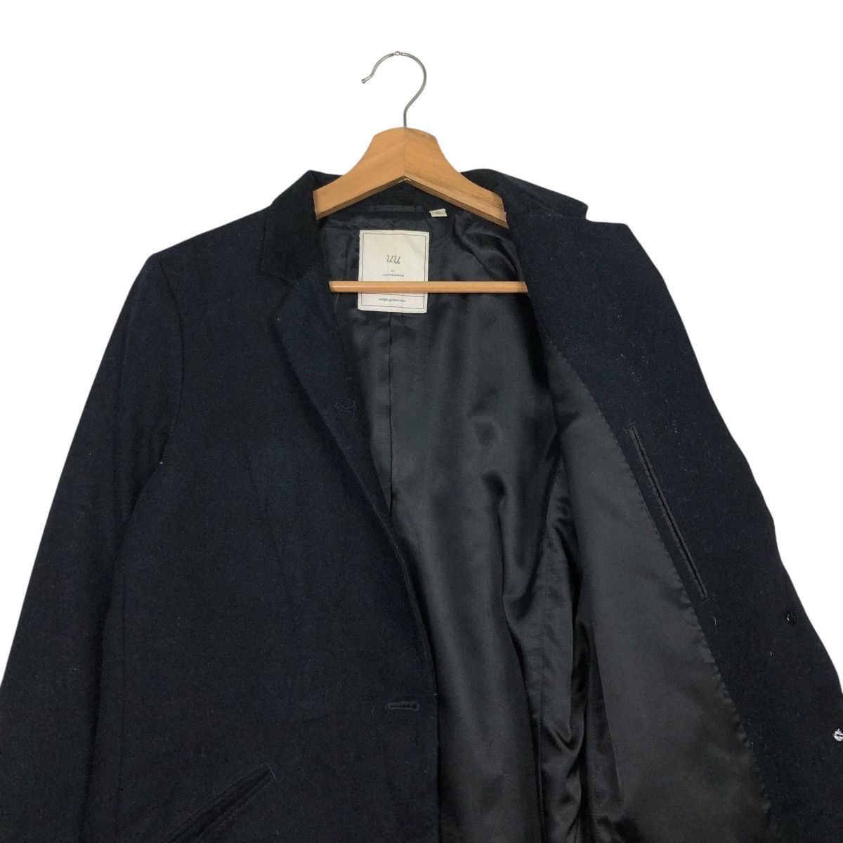Undercover 🔥RICH BLACK LONG JACKET UNIQLO X UNDERCOVER DOUBLE BREAST Size US M / EU 48-50 / 2 - 14 Thumbnail
