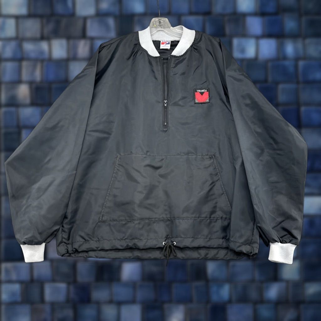 Vintage VINTAGE Swingster 1/4 Zip Jacket Men’s USA Made Lightweight XL Black Windbreaker USA Made Swingster 1/4 Zip Mens XL Black Windbreaker Size US XL / EU 56 / 4 - 1 Thumbnail