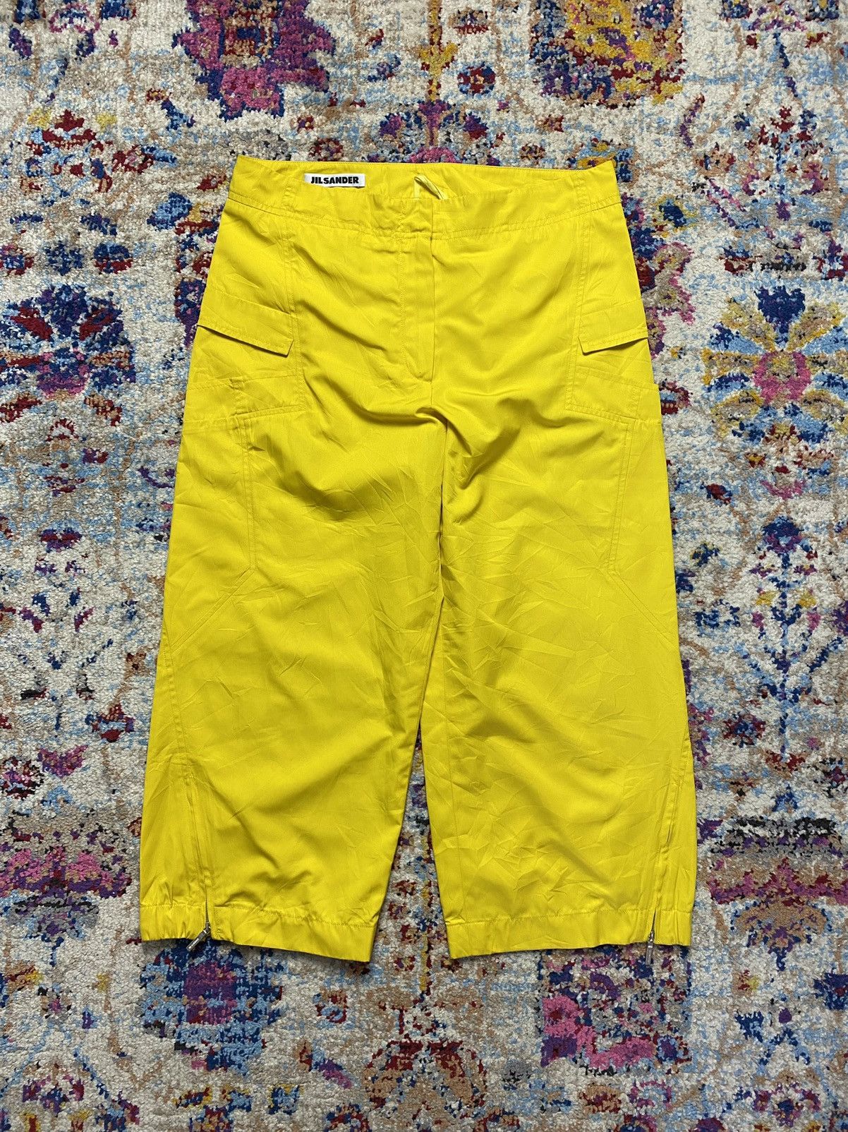 Jil Sander Jil Sander Yellow Men's Beach Cropped Shorts W32 Size US 32 / EU 48 - 1 Thumbnail