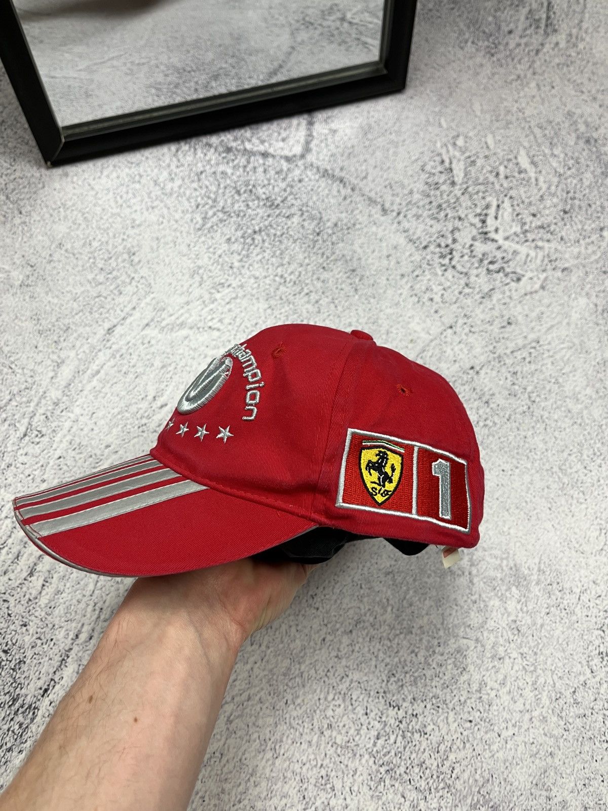 Formula 1 × Vintage Vintage Ferrari Michael Schumacher World Champion Cap Hat Size ONE SIZE - 4 Thumbnail