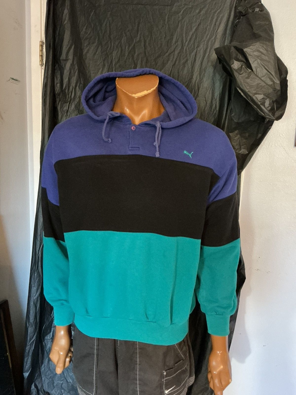 Puma Vintage 80s Puma Stand Up And Fight Turn It On Hoodie Size US M / EU 48-50 / 2 - 10 Thumbnail