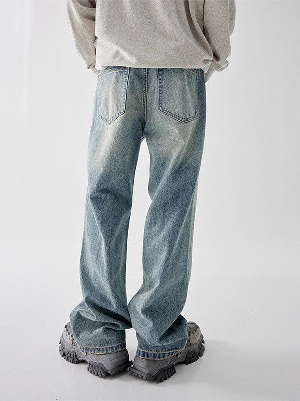 Vintage American Retro Distressed Washed Flared Jeans Size US 32 / EU 48 - 4 Thumbnail