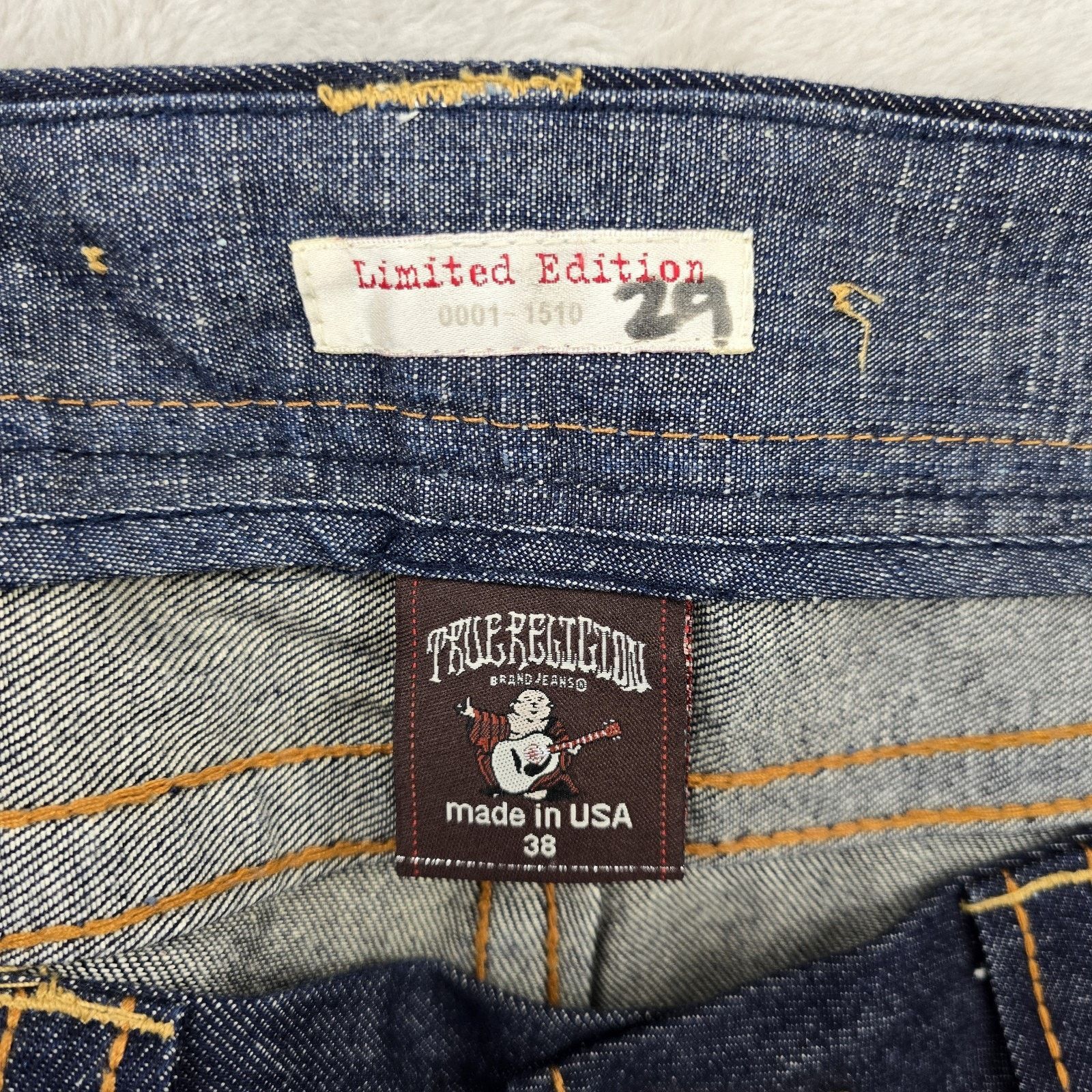 True Religion True Religion Jeans 38 Fits 42x34 Limited Edition 0001-1510 Size US 38 / EU 54 - 8 Thumbnail