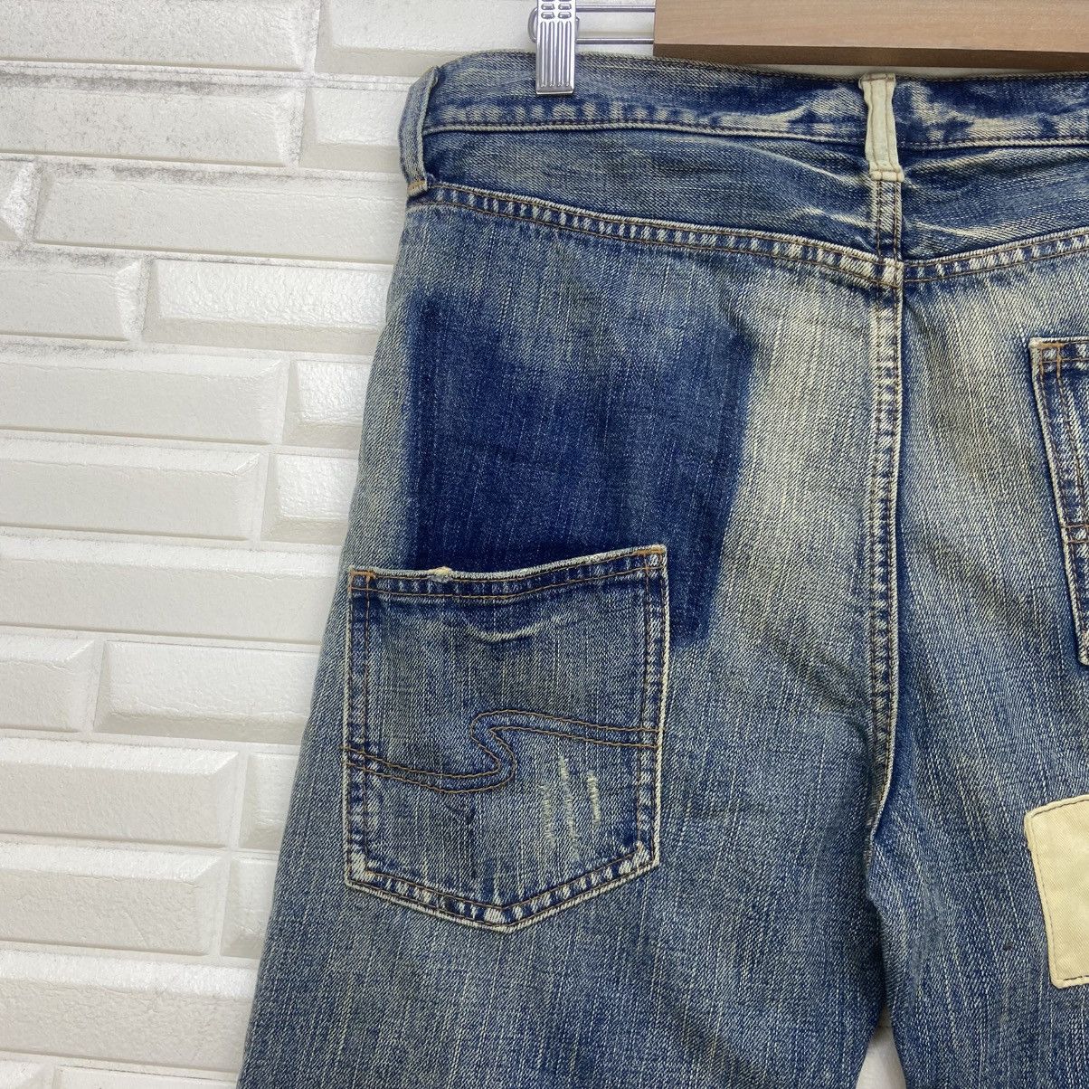 Japanese Brand Bonds & Peace Street Fashion Patchwork Distressed Denim Size US 30 / EU 46 - 18 Thumbnail