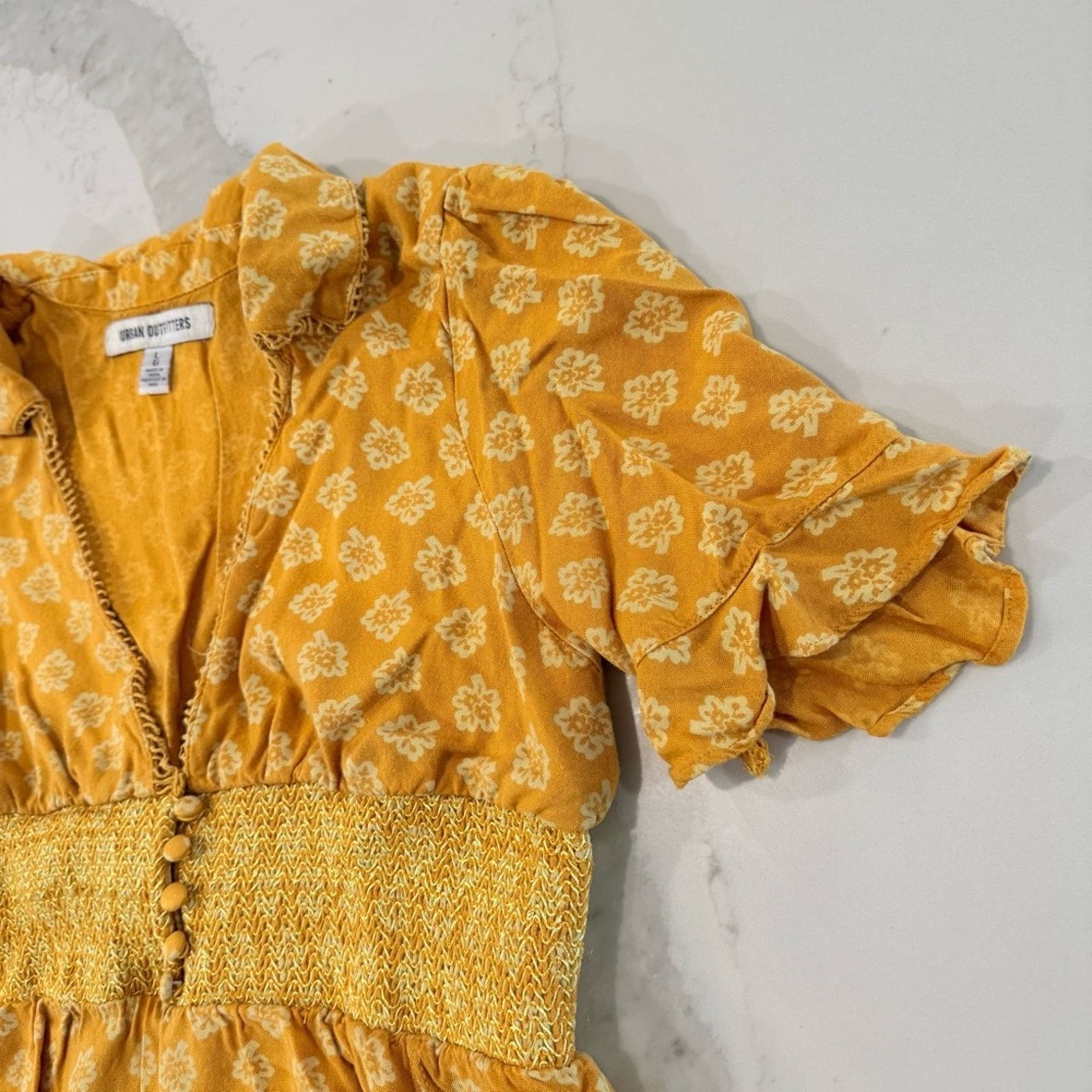 Urban Outfitters Urban Outfitters Graziana Floral Mini Dress Womens Large Size L / US 10 / IT 46 - 7 Thumbnail