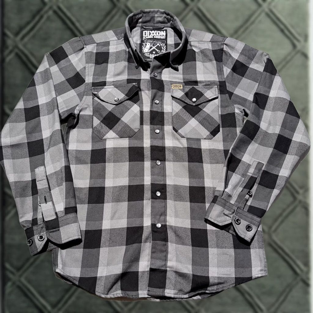 Vintage Dixxon Flannel Co. 1911 Shirt Men Gray Black Plaid Pearl Snap Long Sleeve XS Size US XS / EU 42 / 0 - 1 Thumbnail