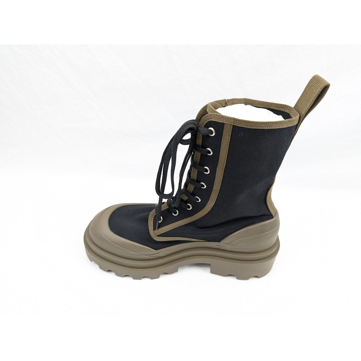 Bottega Veneta o1rshd1 Canvas Fabric Boots in Black Size US 9 / EU 42 - 10 Thumbnail