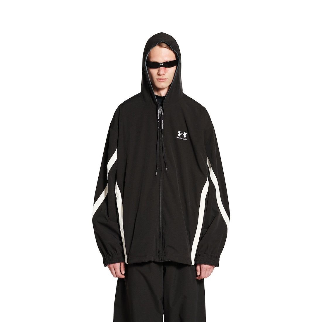 Balenciaga Under Armour® Reversible Tracksuit Jacket in Black Size US S / EU 44-46 / 1 - 4 Thumbnail