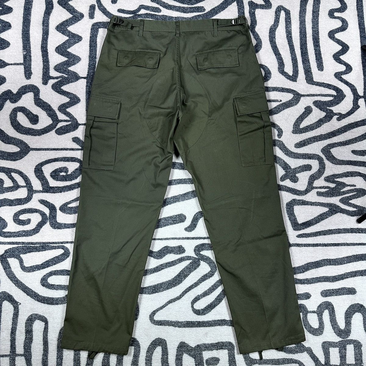 Vintage Rothco Ultra Force Military Green Cargo Pants Size 34 Size US 34 / EU 50 - 5 Thumbnail