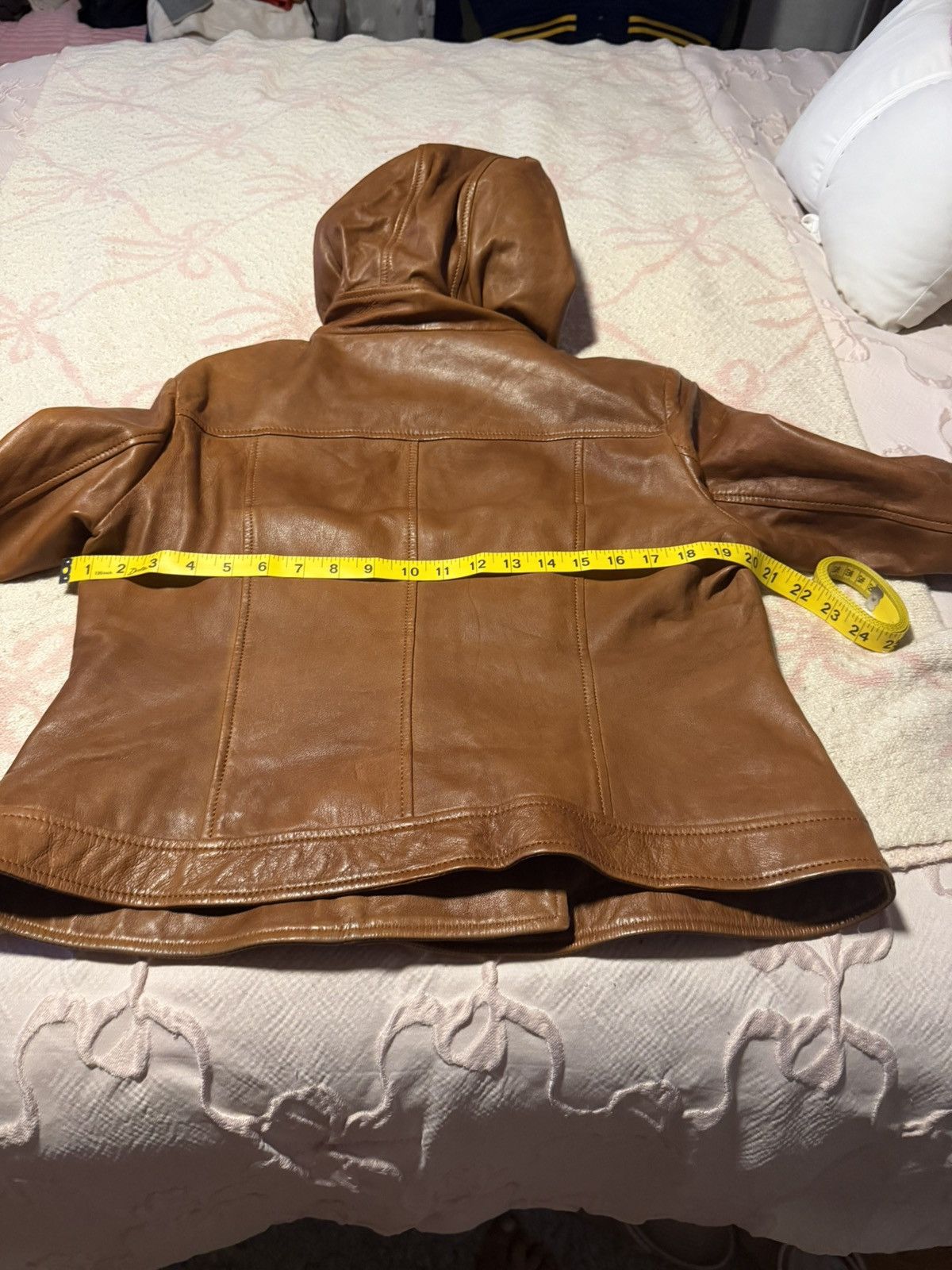 Other Closet Cognac Leather Moto Jacket - Brown Size XL / US 12-14 / IT 48-50 - 1 Thumbnail