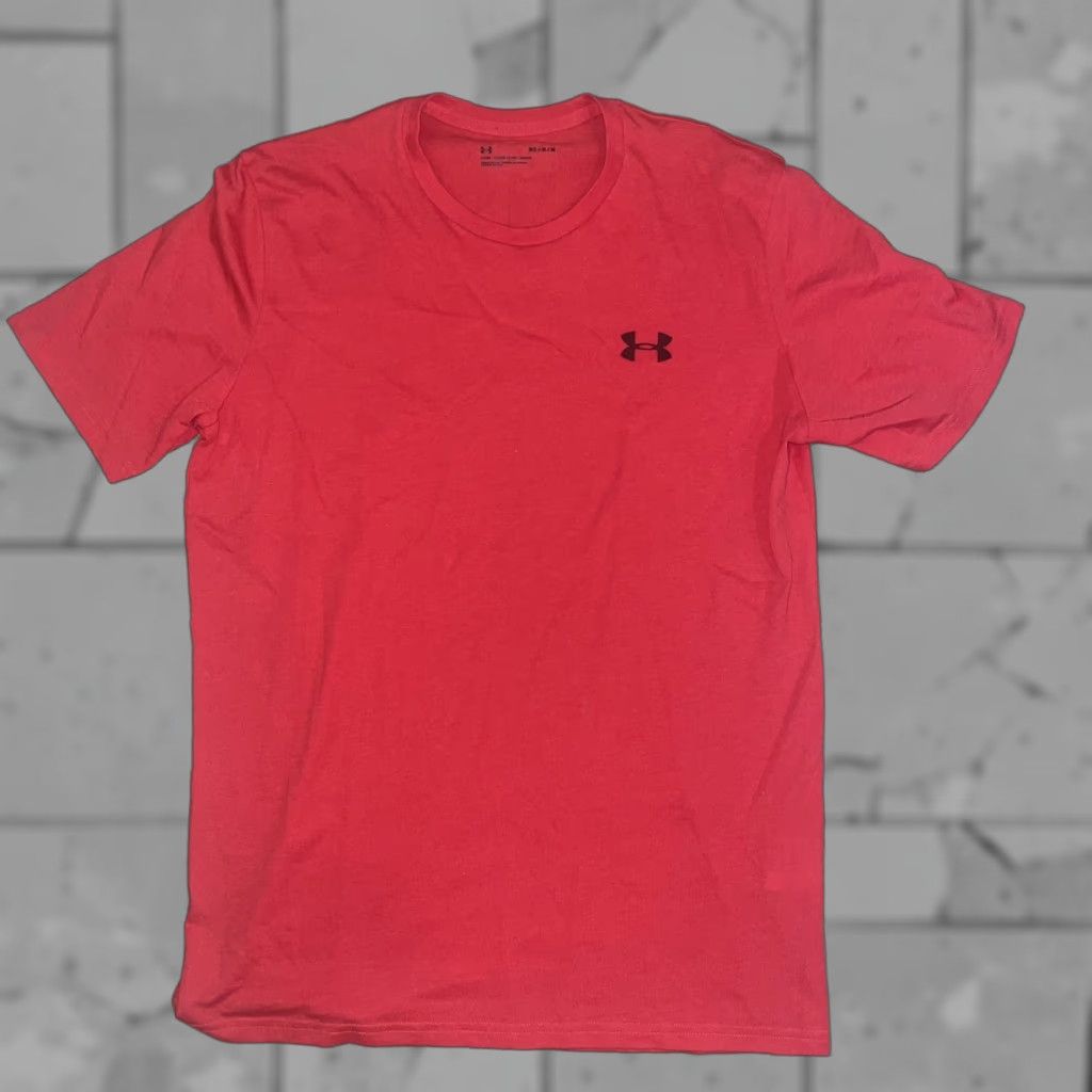 Under Armour VINTAGE Under Amour Heat Gear Red Loose Fit Tee Shirt Mens M Size US M / EU 48-50 / 2 - 1 Thumbnail
