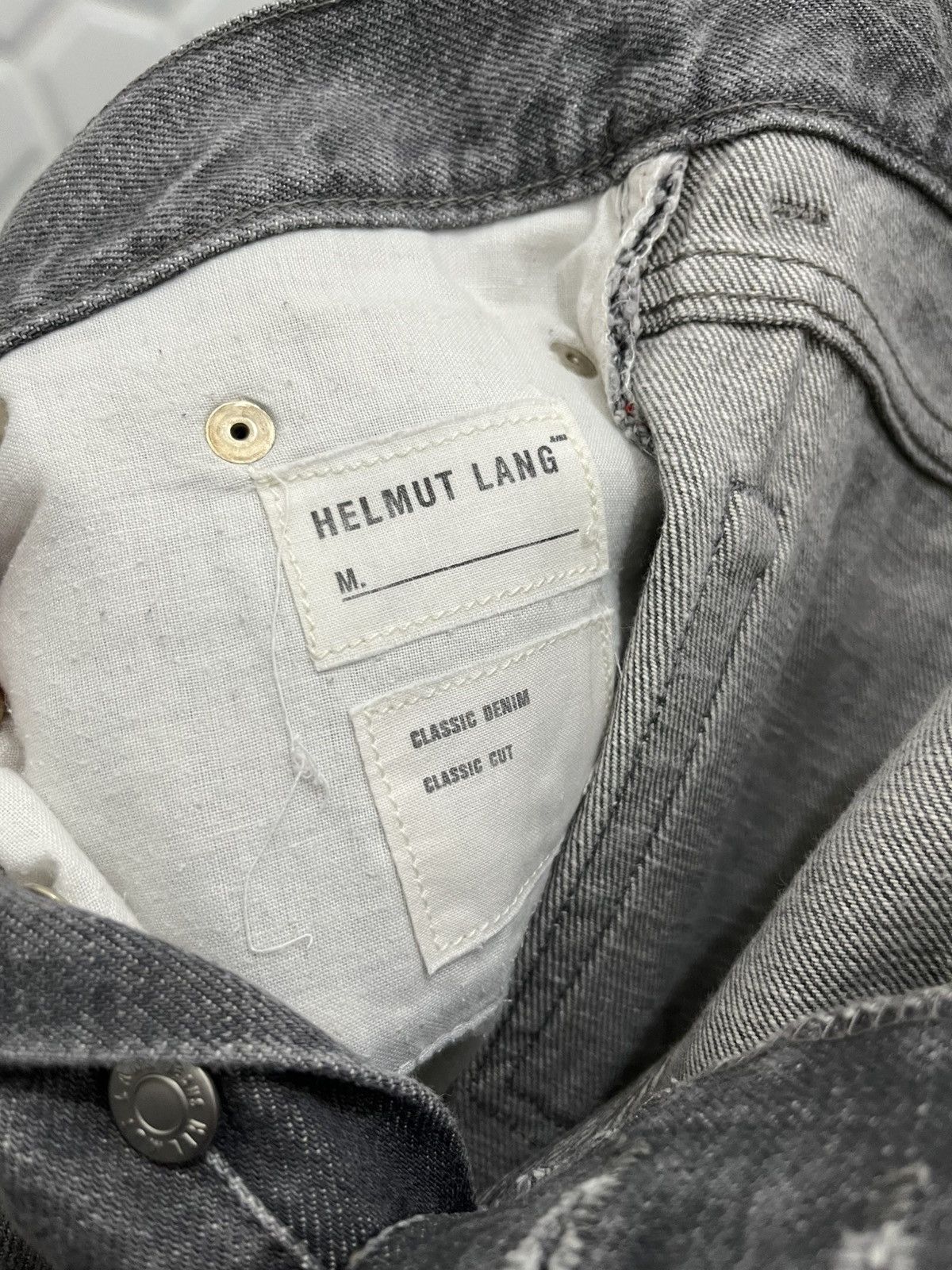Helmut Lang Archive Helmut Lang Grey Denim Size US 31 - 8 Thumbnail