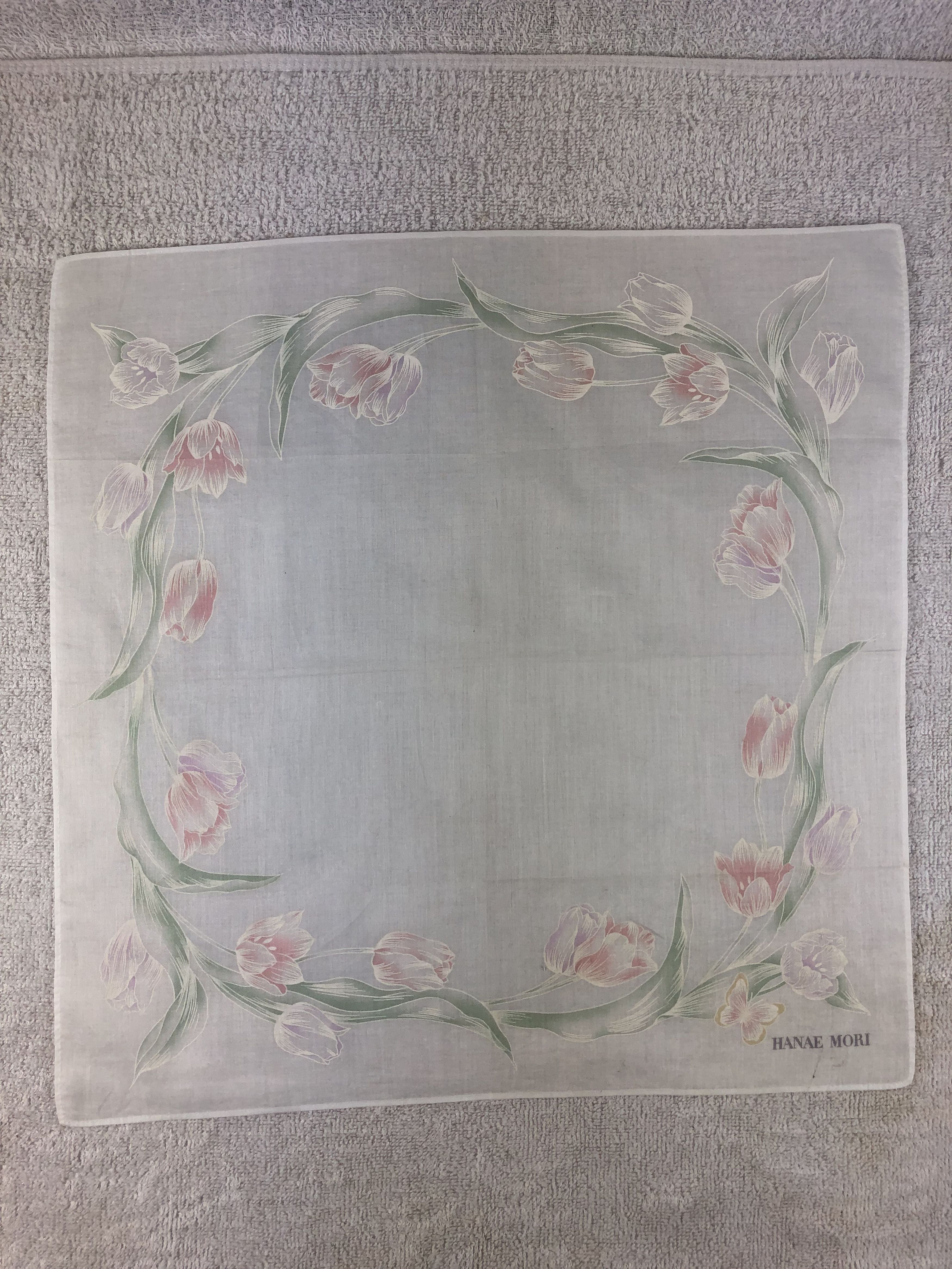Hanae Mori × Japanese Brand × Vintage Hanae Mori Handkerchief / Bandana / Neckerchief Size ONE SIZE - 3 Thumbnail