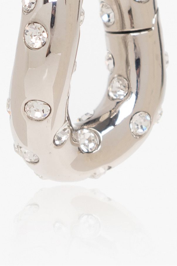 Balenciaga o1bcso1str0225 Size: OS / Loop Dots Earrings in Silver Size ONE SIZE - 3 Thumbnail