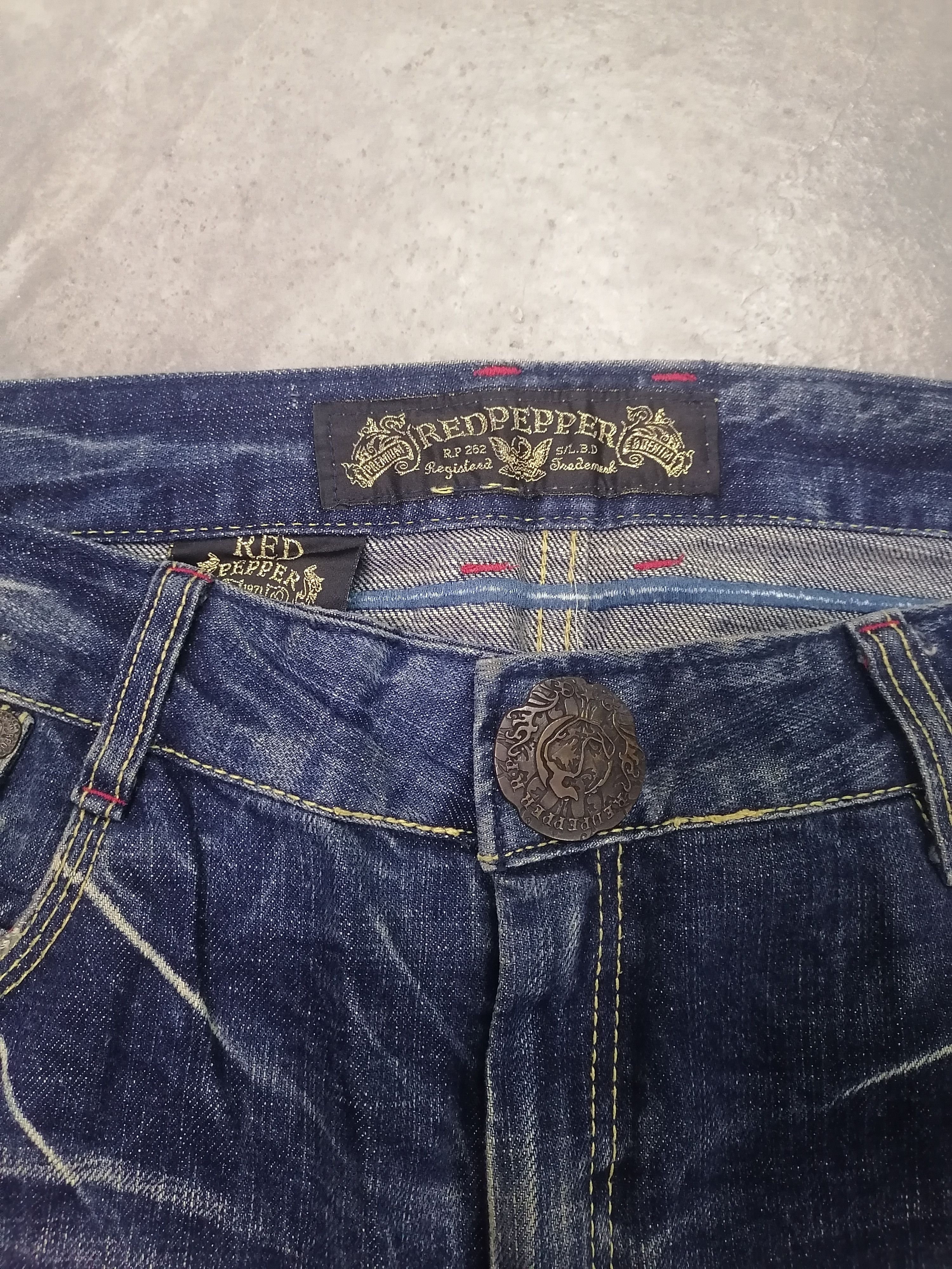 Red Pepper Gold Label Claw Mark Distressed Denim Pants