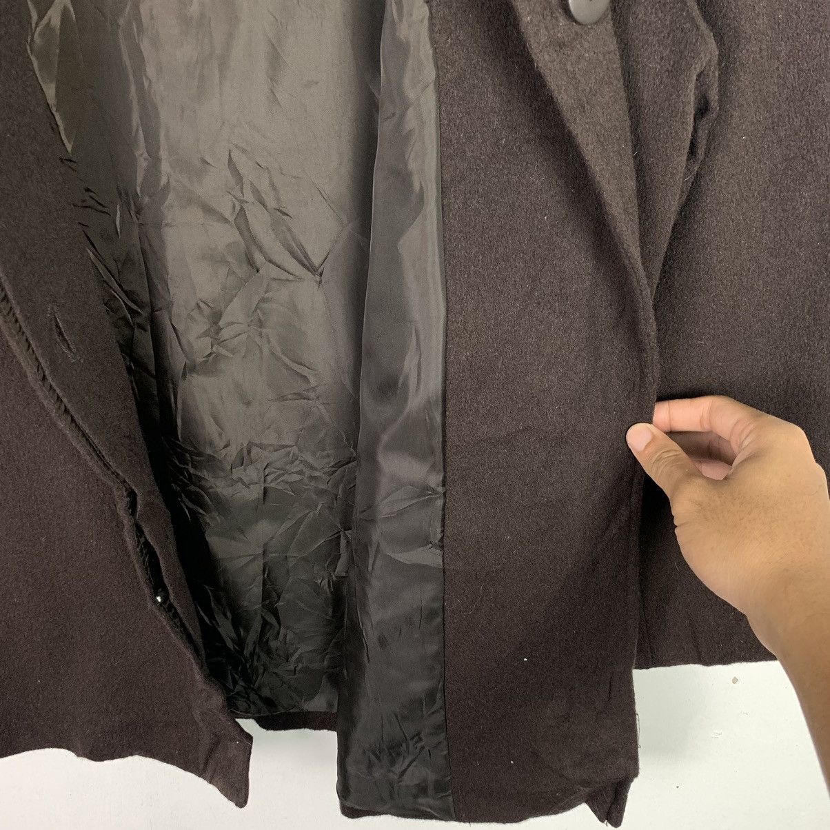Japanese Brand × Vintage Vintage Japanese Brand Wool Coat Jacket Size US XL / EU 56 / 4 - 12 Thumbnail