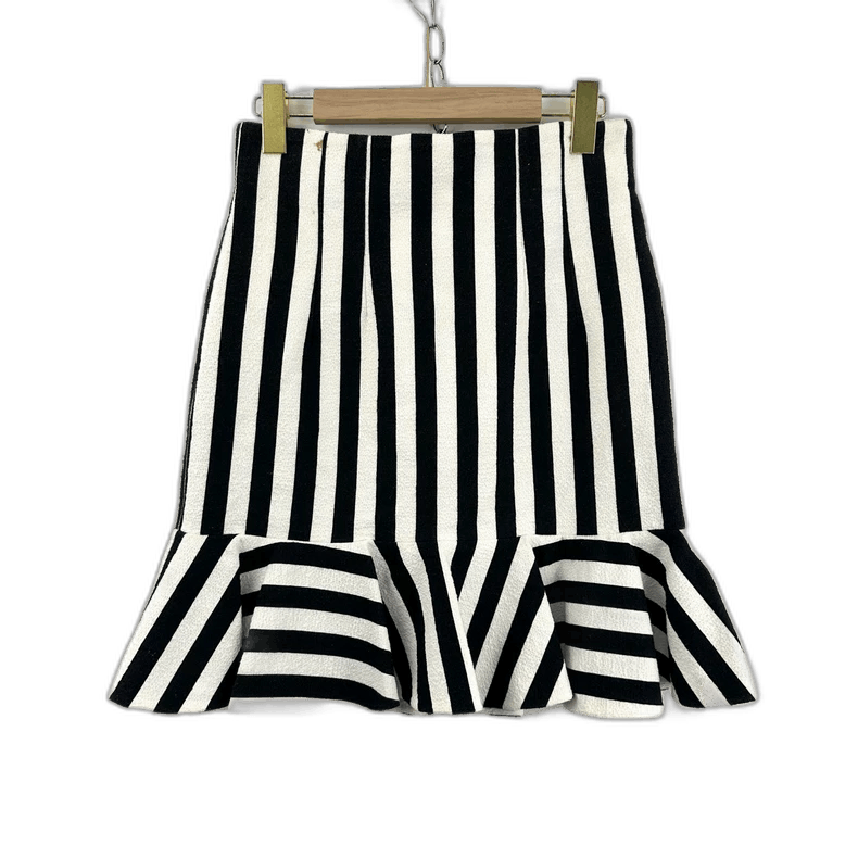 Dolce & Gabbana Dolce&Gabbana Black and White Striped Skirt Size 38" / US 16 / IT 52 - 1 Thumbnail