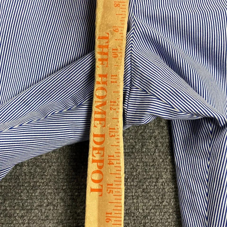 Talbots Talbots Pants Womens 12 Blue Striped Stretch Cotton Chino Size 34" / US 12 / IT 48 - 4 Thumbnail