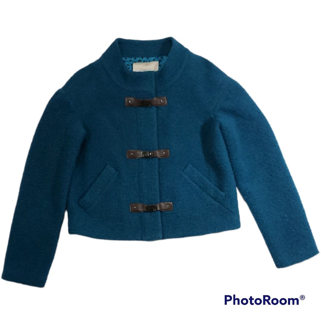 Anthropologie Leifsdottir Anthropologie Buckled in Blue Jacket Size 6 Grailed