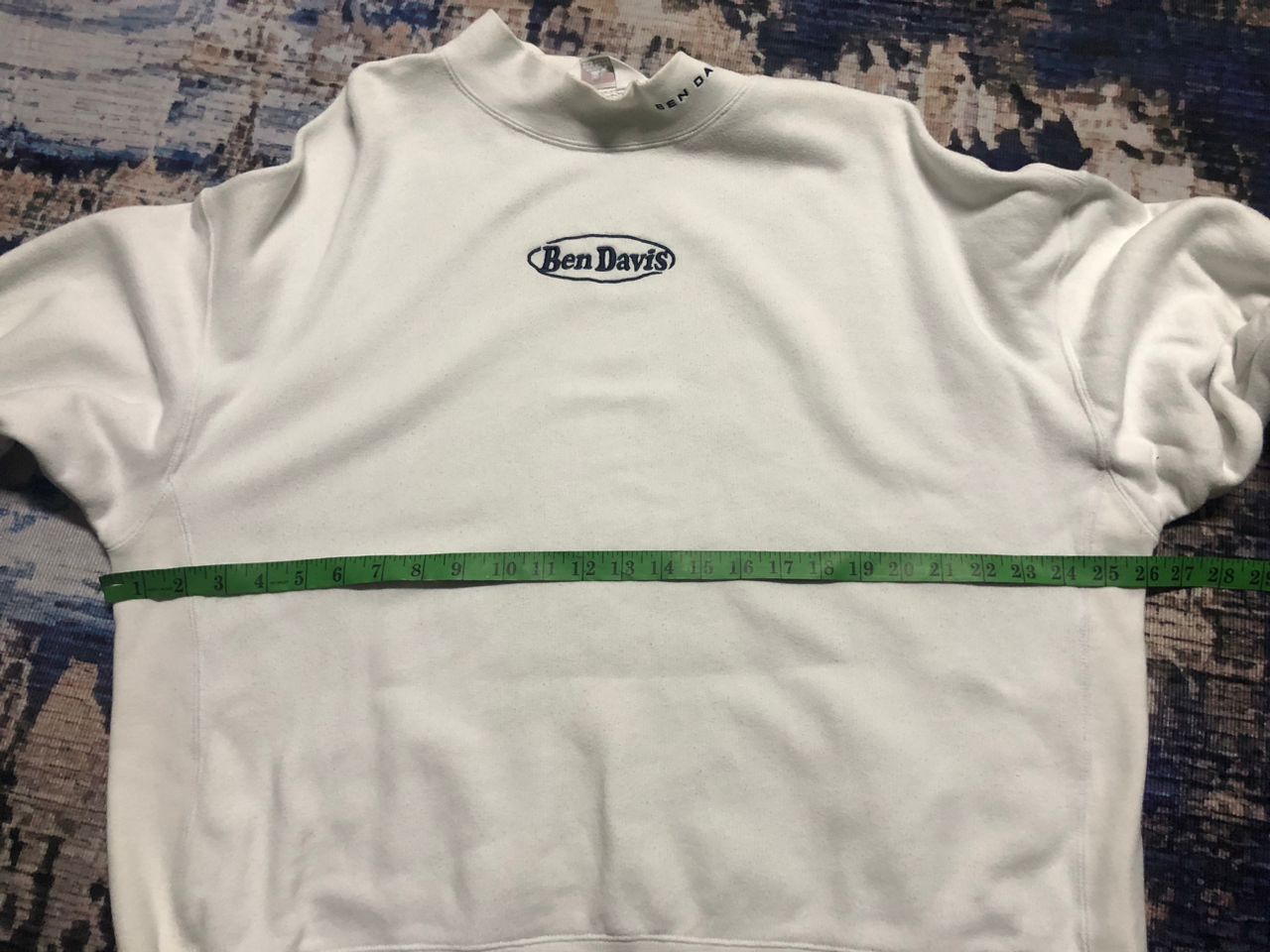 Ben Davis Ben Davis Center Spell Out White Sweatshirt Oversized Style Size US M / EU 48-50 / 2 - 7 Thumbnail