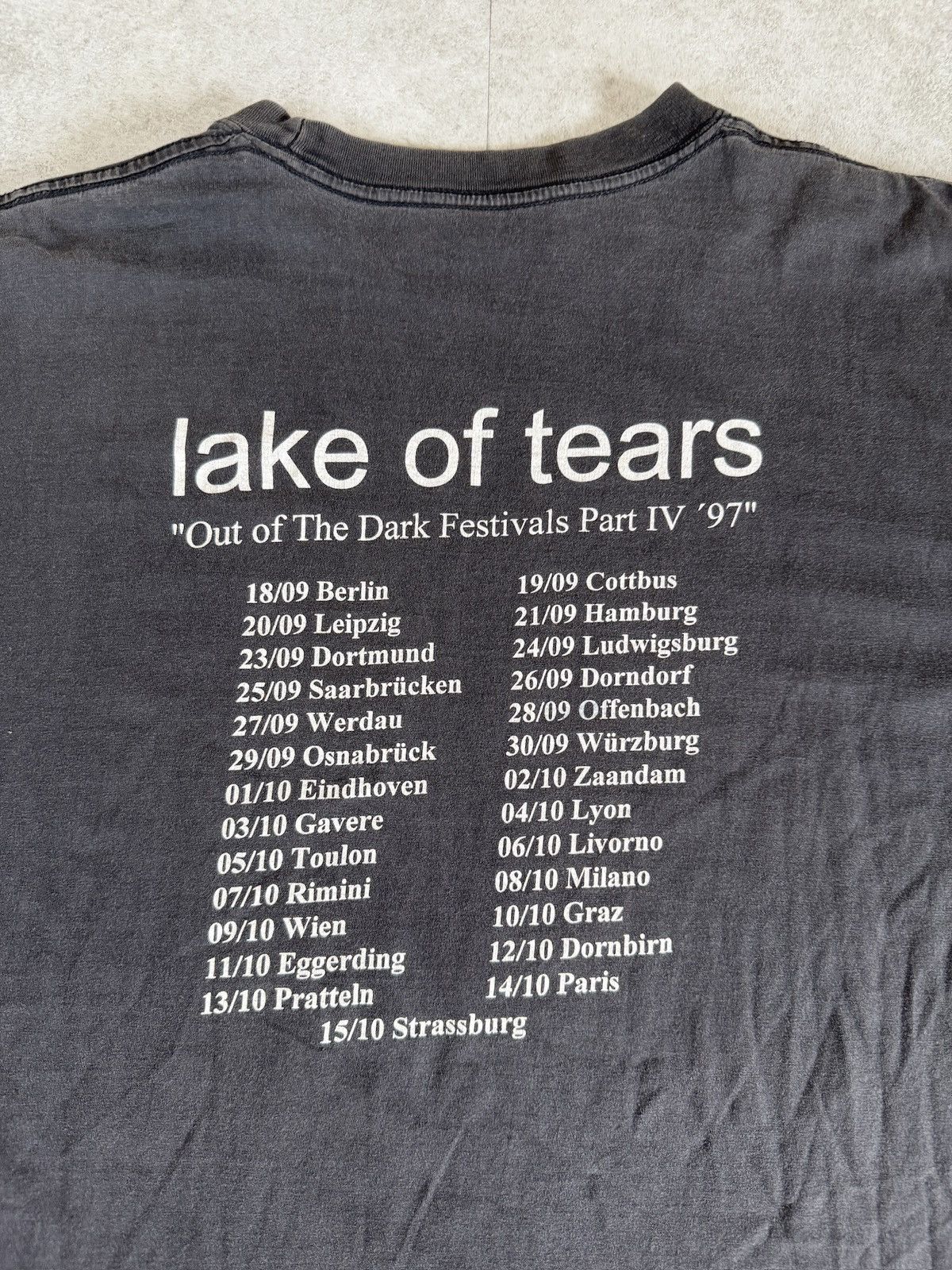Band Tees × Vintage *RARE* 1997 90s VINTAGE LAKE OF TEARS CRIMSON COSMOS TOUR Size US XL / EU 56 / 4 - 11 Thumbnail