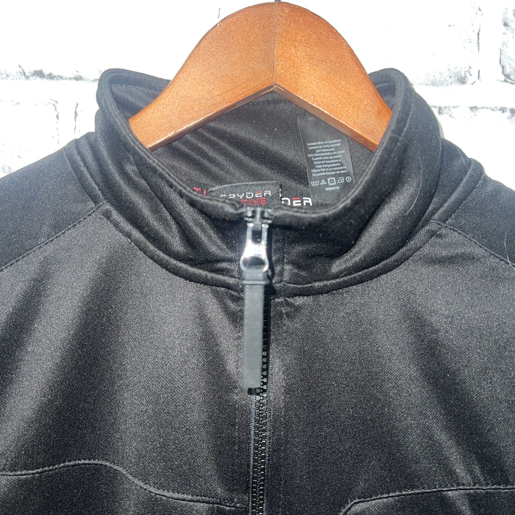 Spyder Spyder Active Black Full Zip Jacket Mens Size L Size US L / EU 52-54 / 3 - 3 Thumbnail